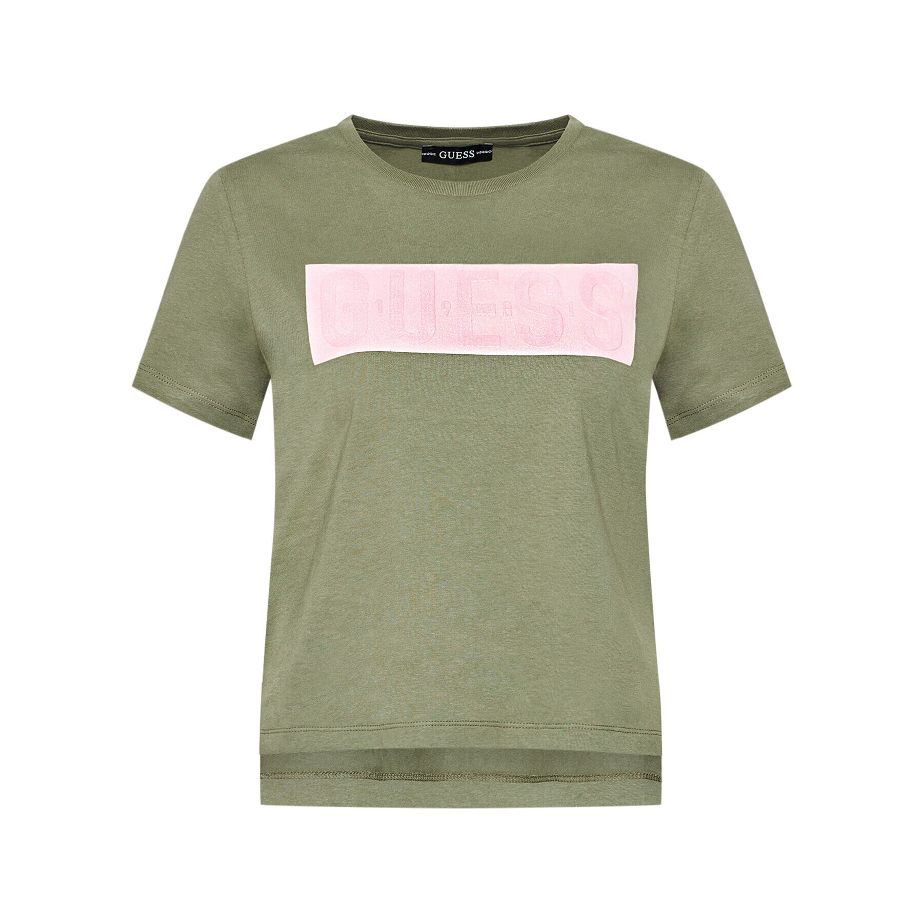 Guess Тишърт W1RI05 JA900 Зелен Relaxed Fit - Pepit.bg