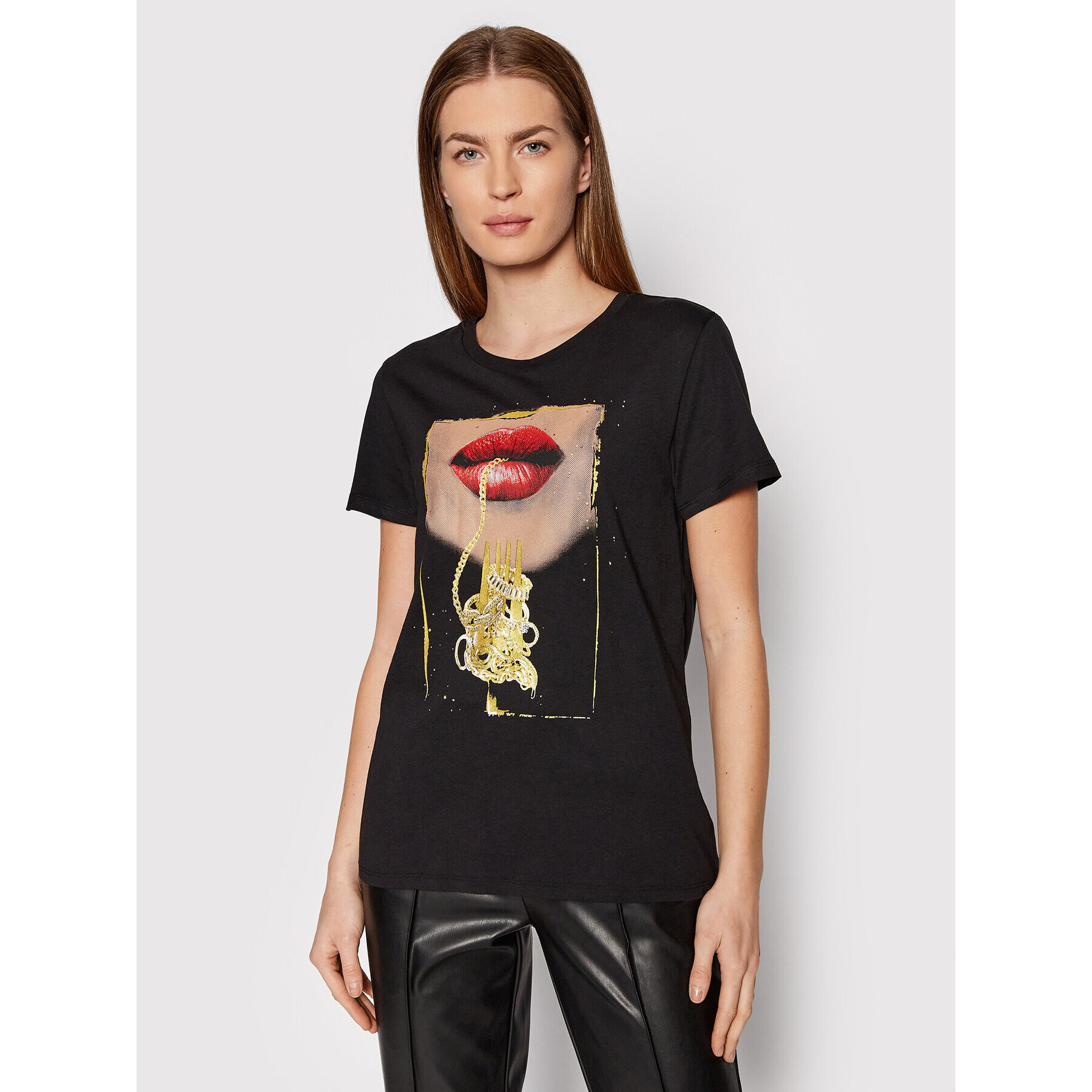 Guess Тишърт W1RI07 K9SN4 Черен Regular Fit - Pepit.bg