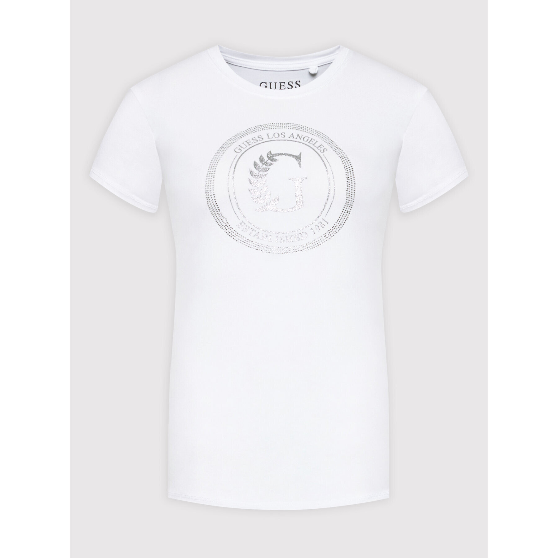 Guess Тишърт W1RI14 KAKZ2 Бял Regular Fit - Pepit.bg