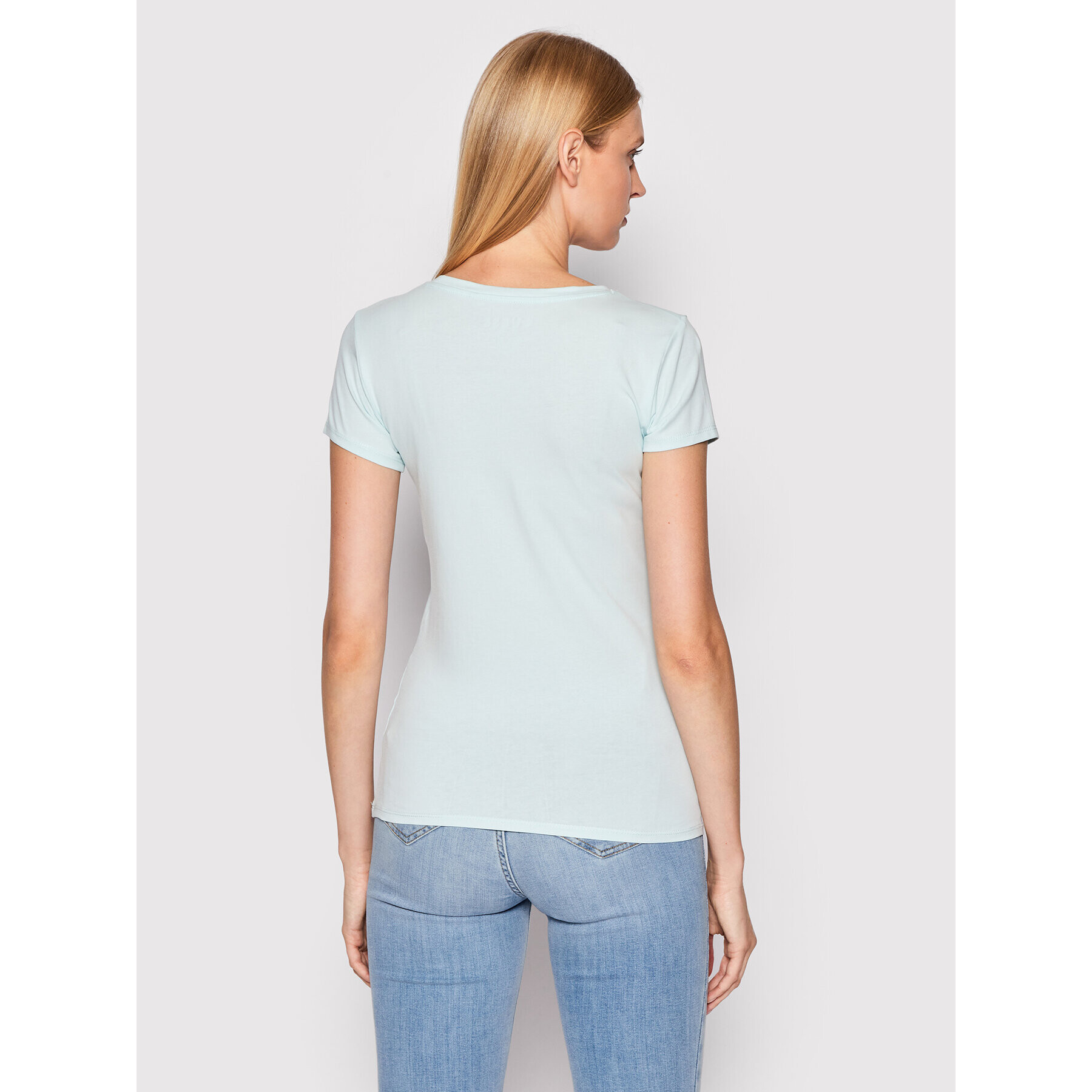 Guess Тишърт W1RI14 KAKZ2 Син Regular Fit - Pepit.bg