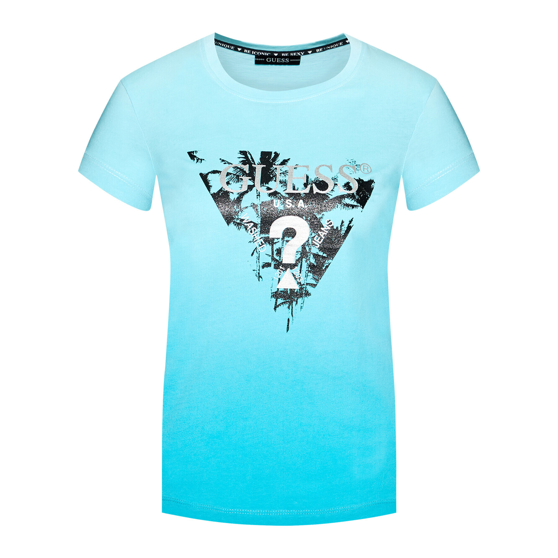 Guess Тишърт W1RI9D I3Z00 Син Regular Fit - Pepit.bg