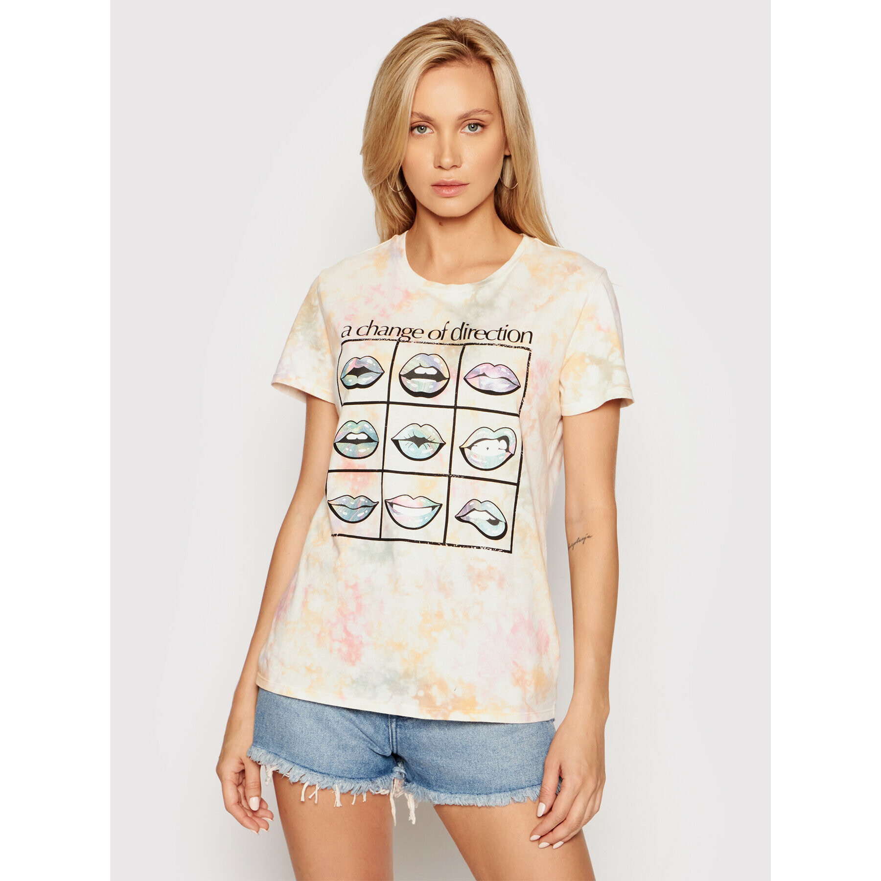 Guess Тишърт W1YI57 RI370 Цветен Regular Fit - Pepit.bg