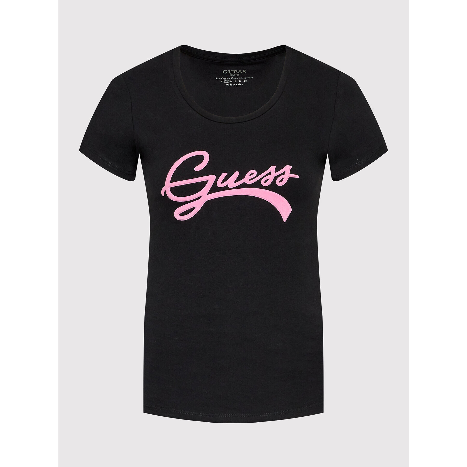 Guess Тишърт W2BI66 J1311 Черен Slim Fit - Pepit.bg