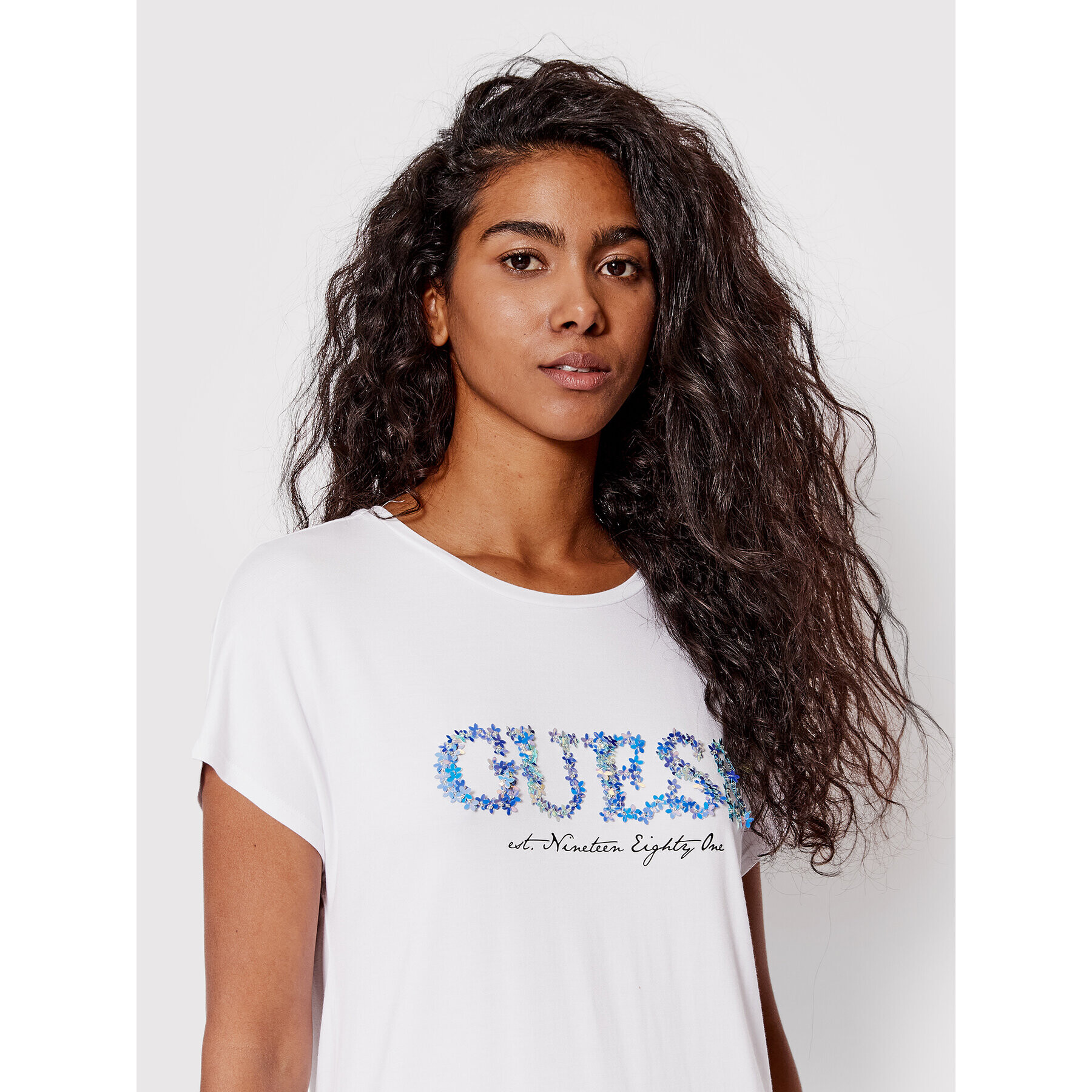 Guess Тишърт W2GI03 K68D0 Бял Regular Fit - Pepit.bg