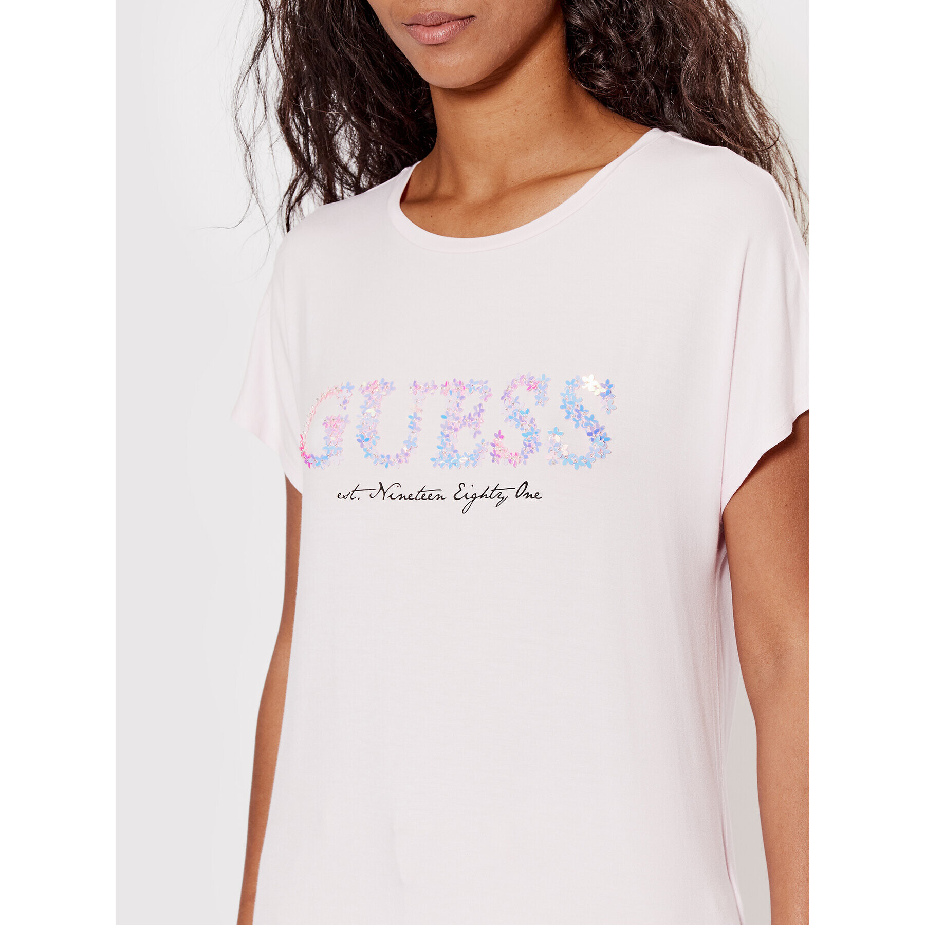 Guess Тишърт W2GI03 K68D0 Розов Regular Fit - Pepit.bg