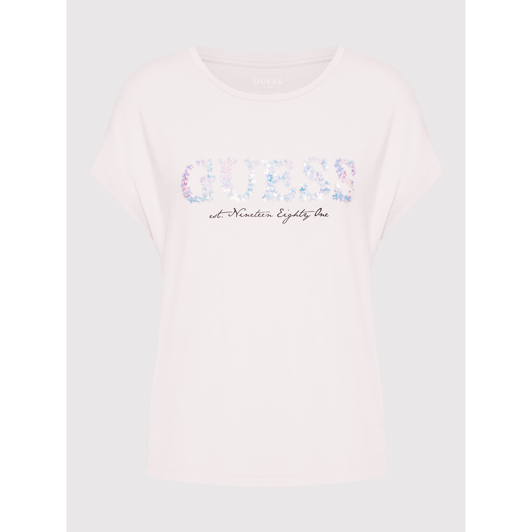 Guess Тишърт W2GI03 K68D0 Розов Regular Fit - Pepit.bg
