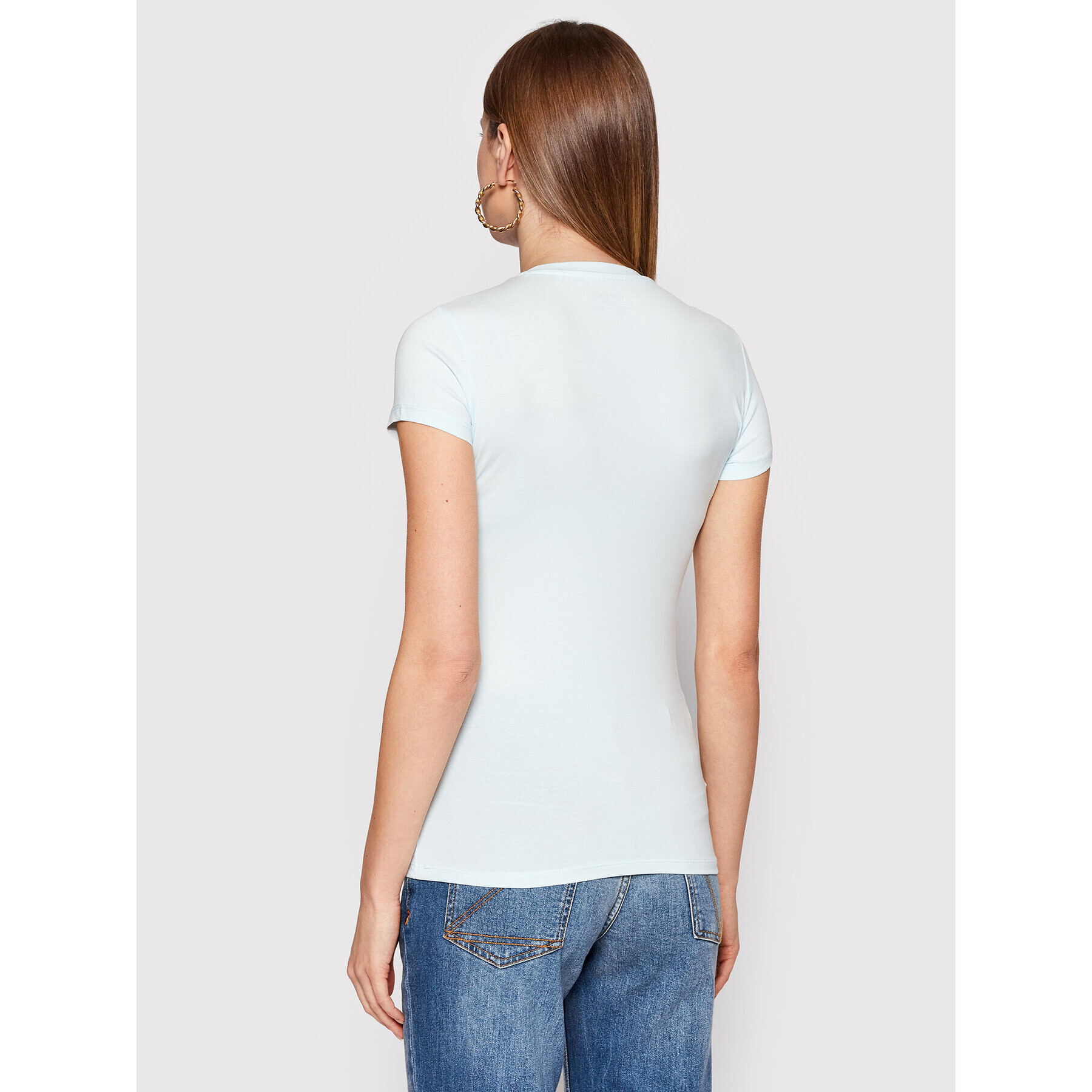 Guess Тишърт W2GI05 J1300 Син Regular Fit - Pepit.bg