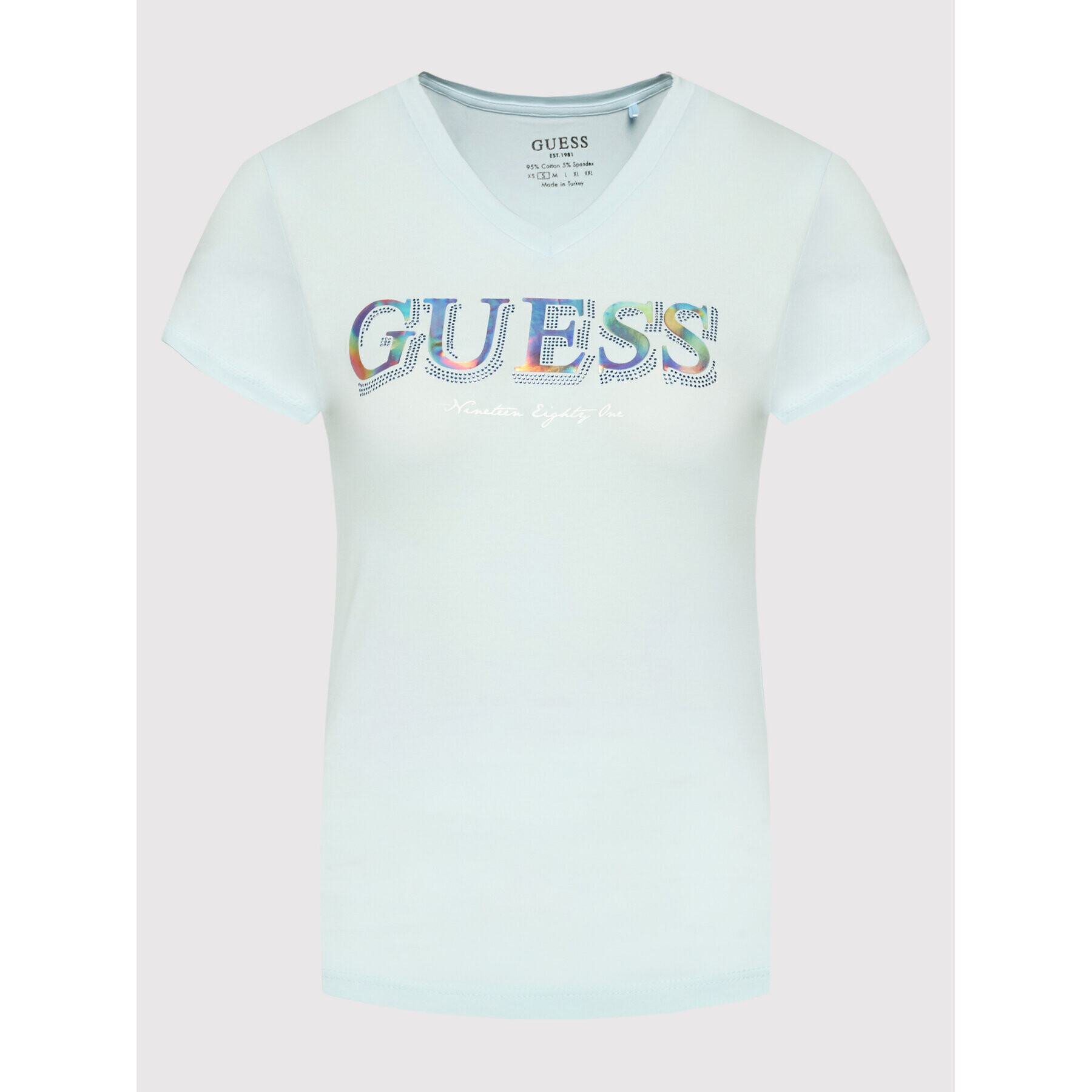 Guess Тишърт W2GI05 J1300 Син Regular Fit - Pepit.bg
