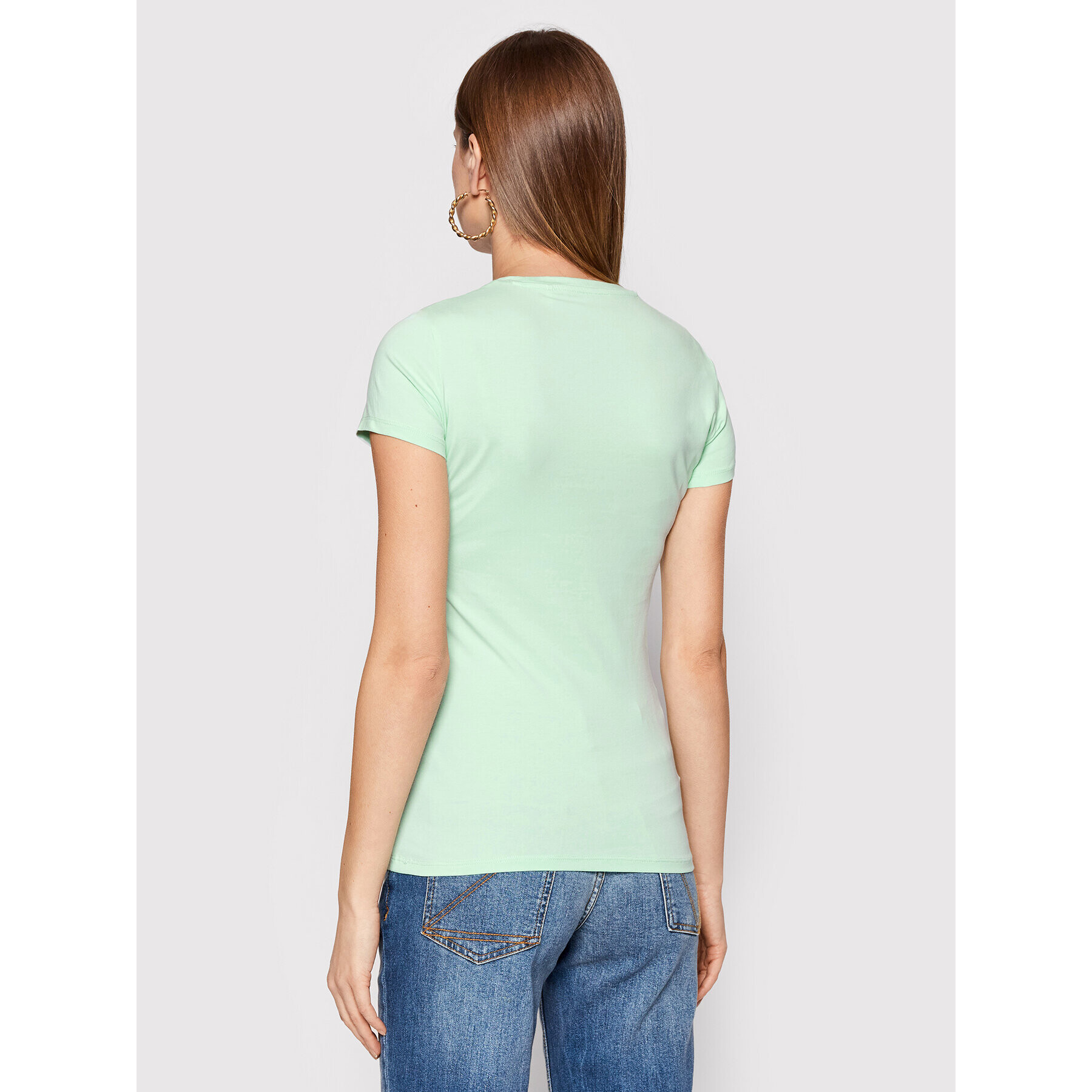 Guess Тишърт W2GI06 J1311 Зелен Regular Fit - Pepit.bg