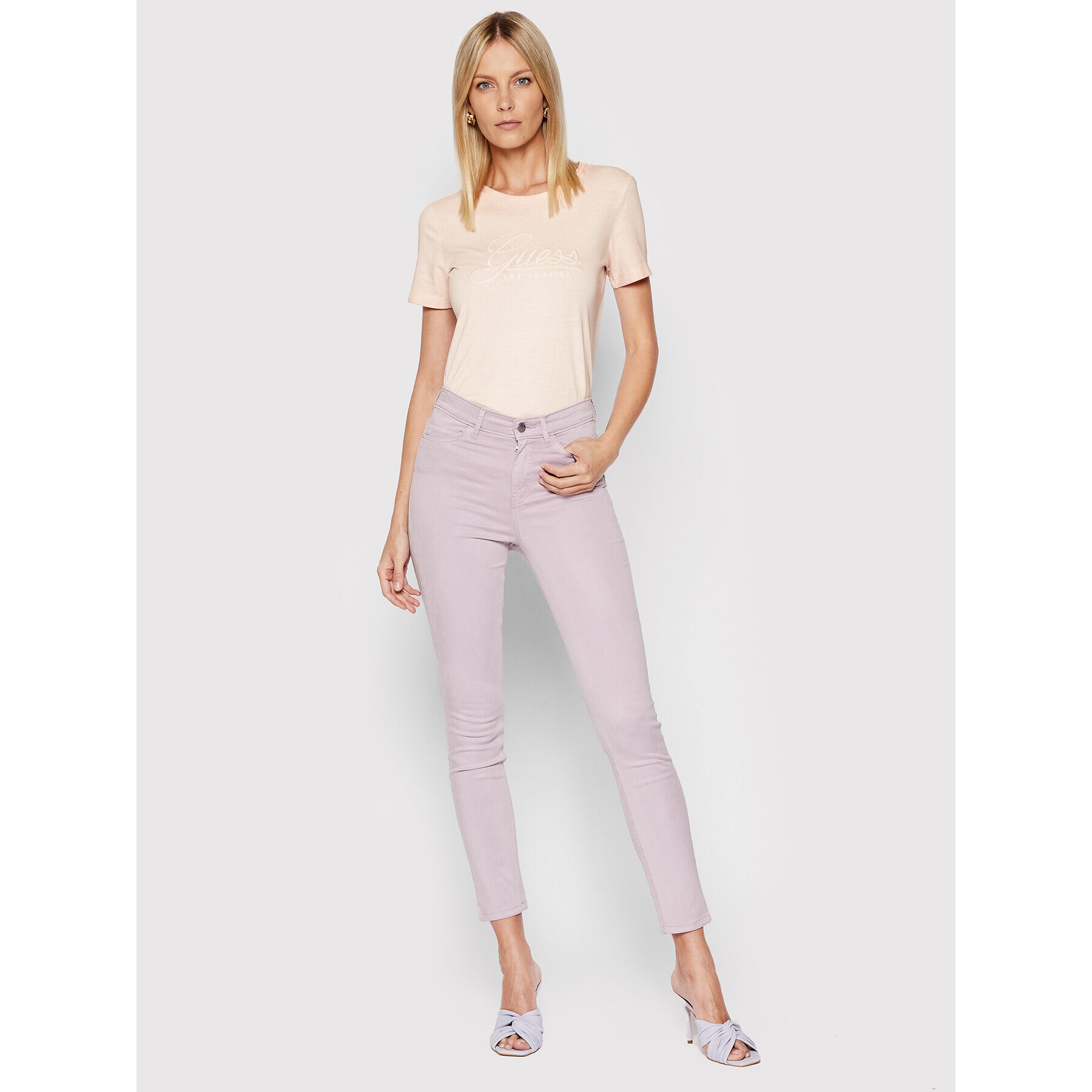 Guess Тишърт W2GI09 I3Z00 Розов Regular Fit - Pepit.bg