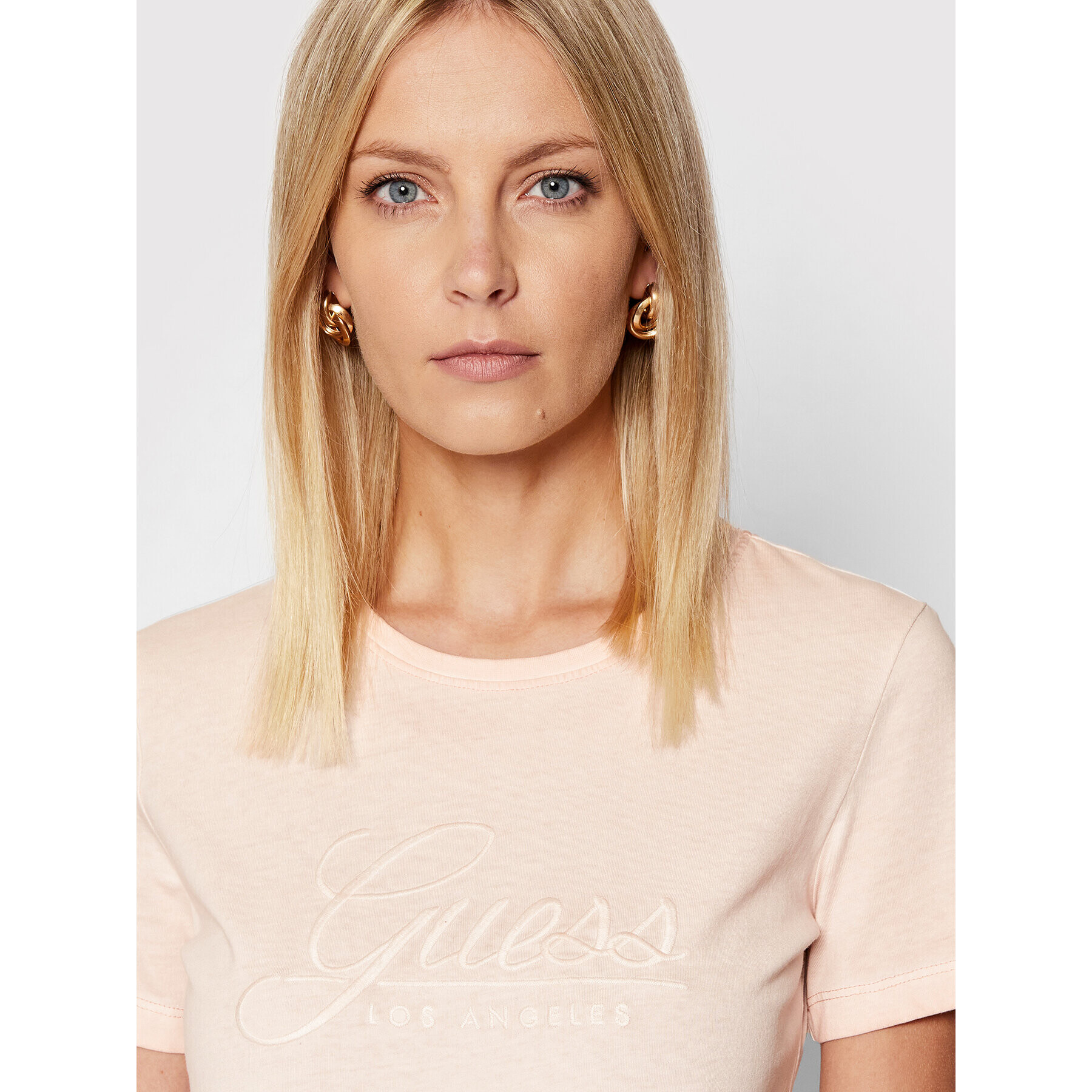 Guess Тишърт W2GI09 I3Z00 Розов Regular Fit - Pepit.bg