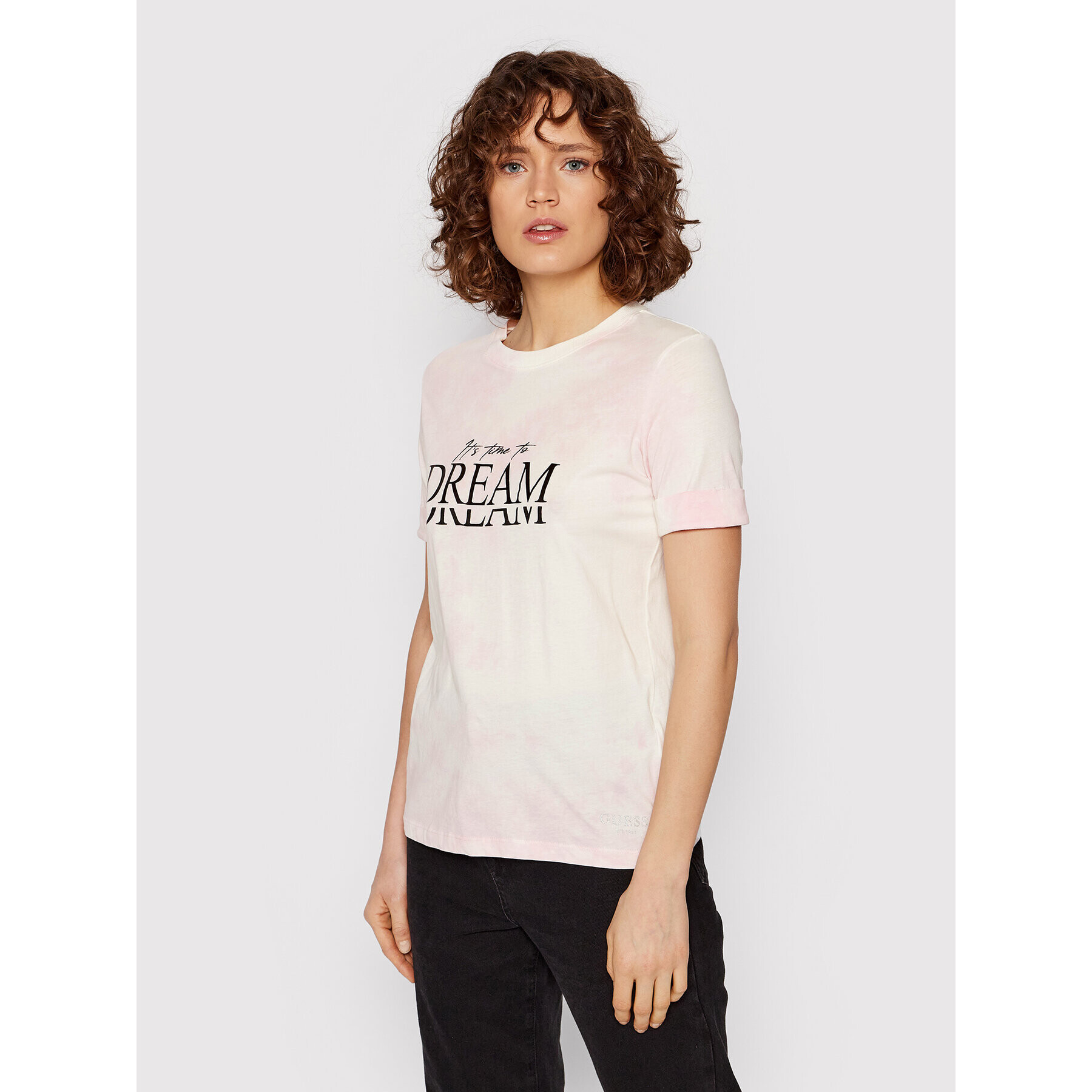 Guess Тишърт W2GI14 JA900 Бежов Relaxed Fit - Pepit.bg