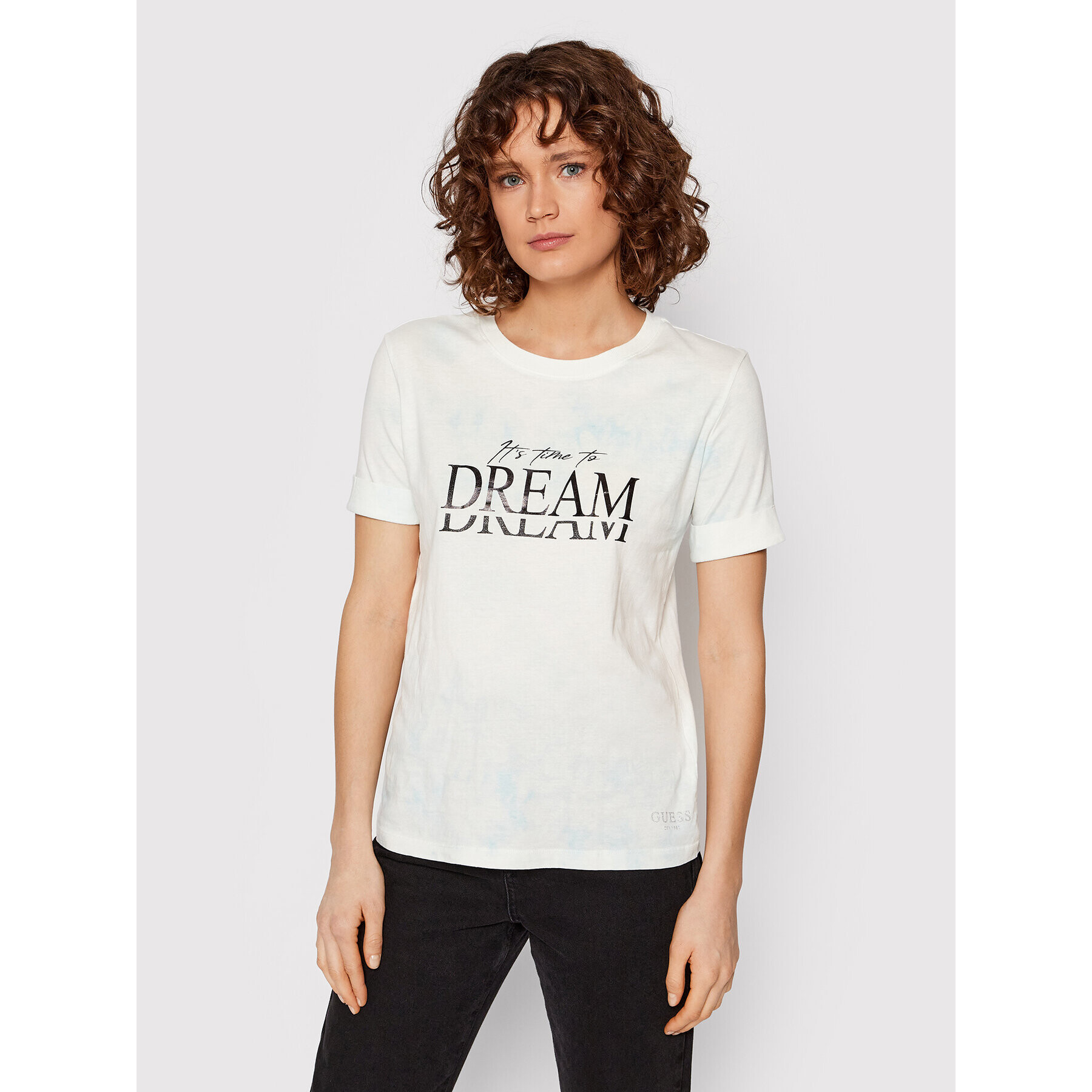 Guess Тишърт W2GI14 JA900 Бял Relaxed Fit - Pepit.bg
