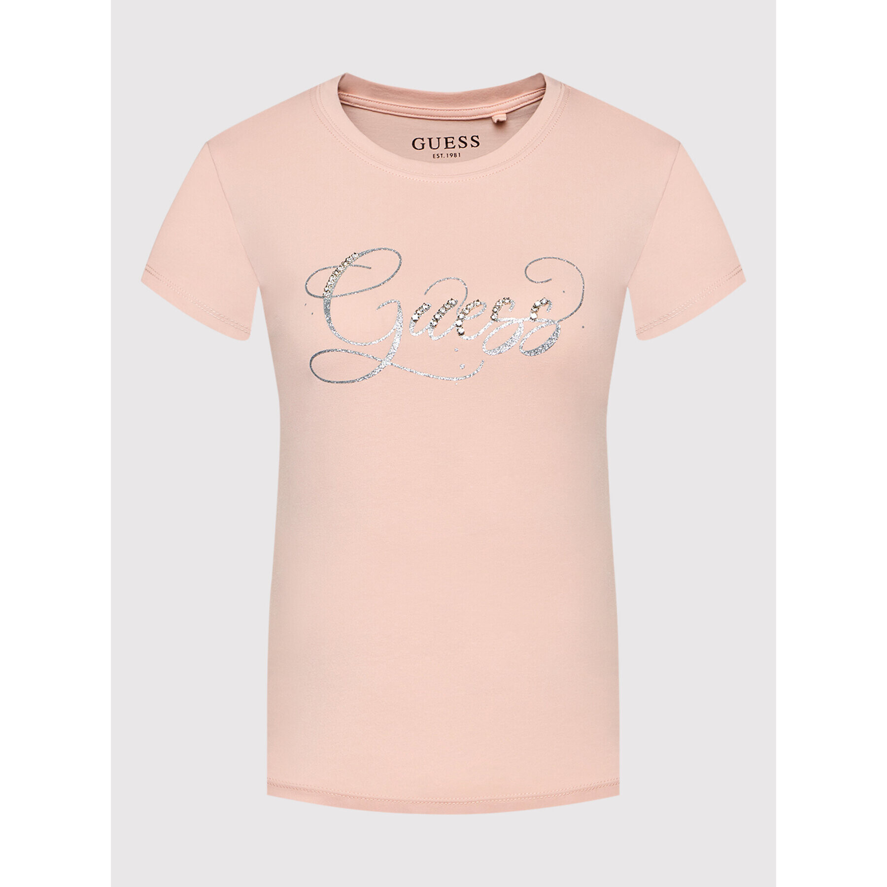 Guess Тишърт W2GI24 KA0Q1 Розов Regular Fit - Pepit.bg