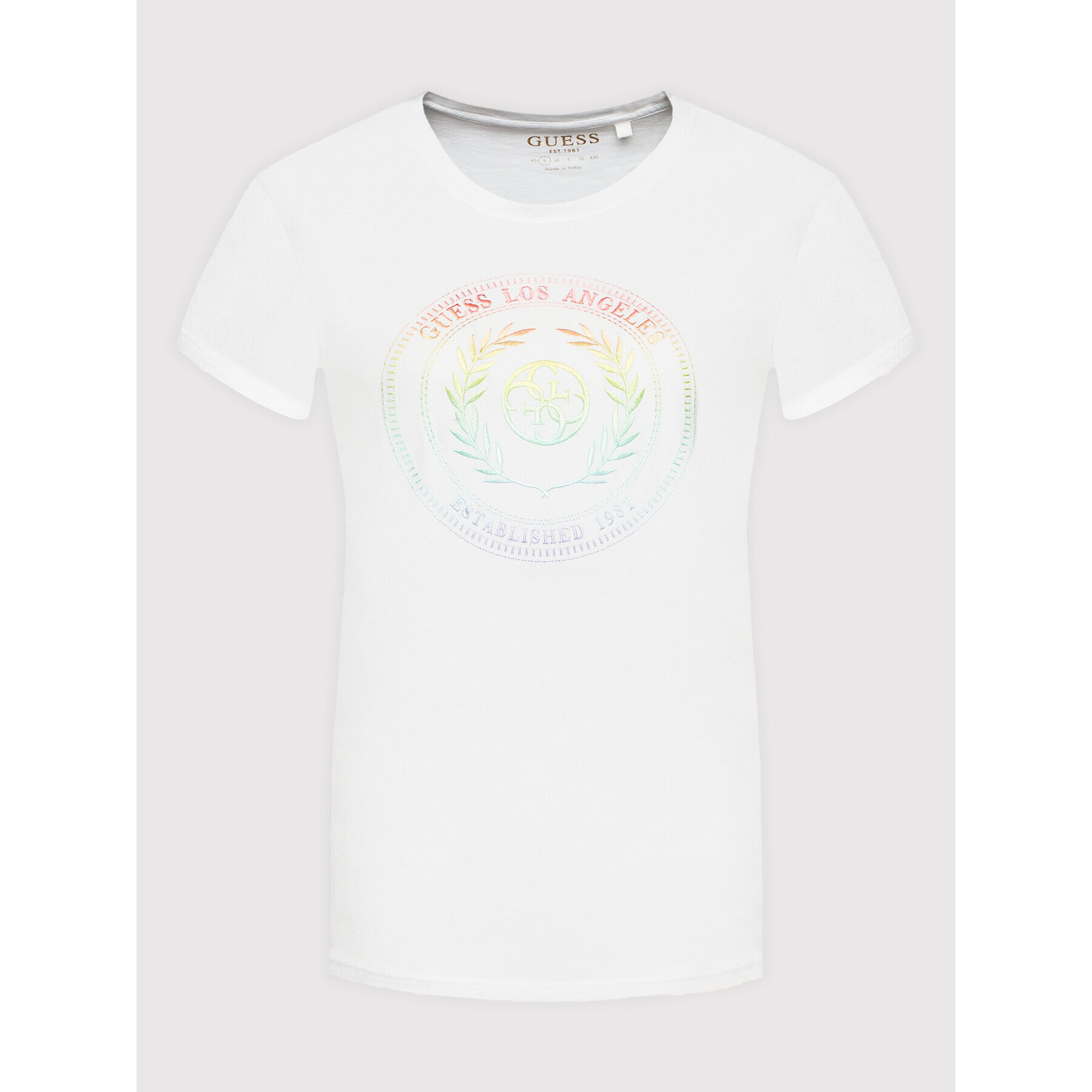 Guess Тишърт W2GI26 K9RM1 Бял Regular Fit - Pepit.bg