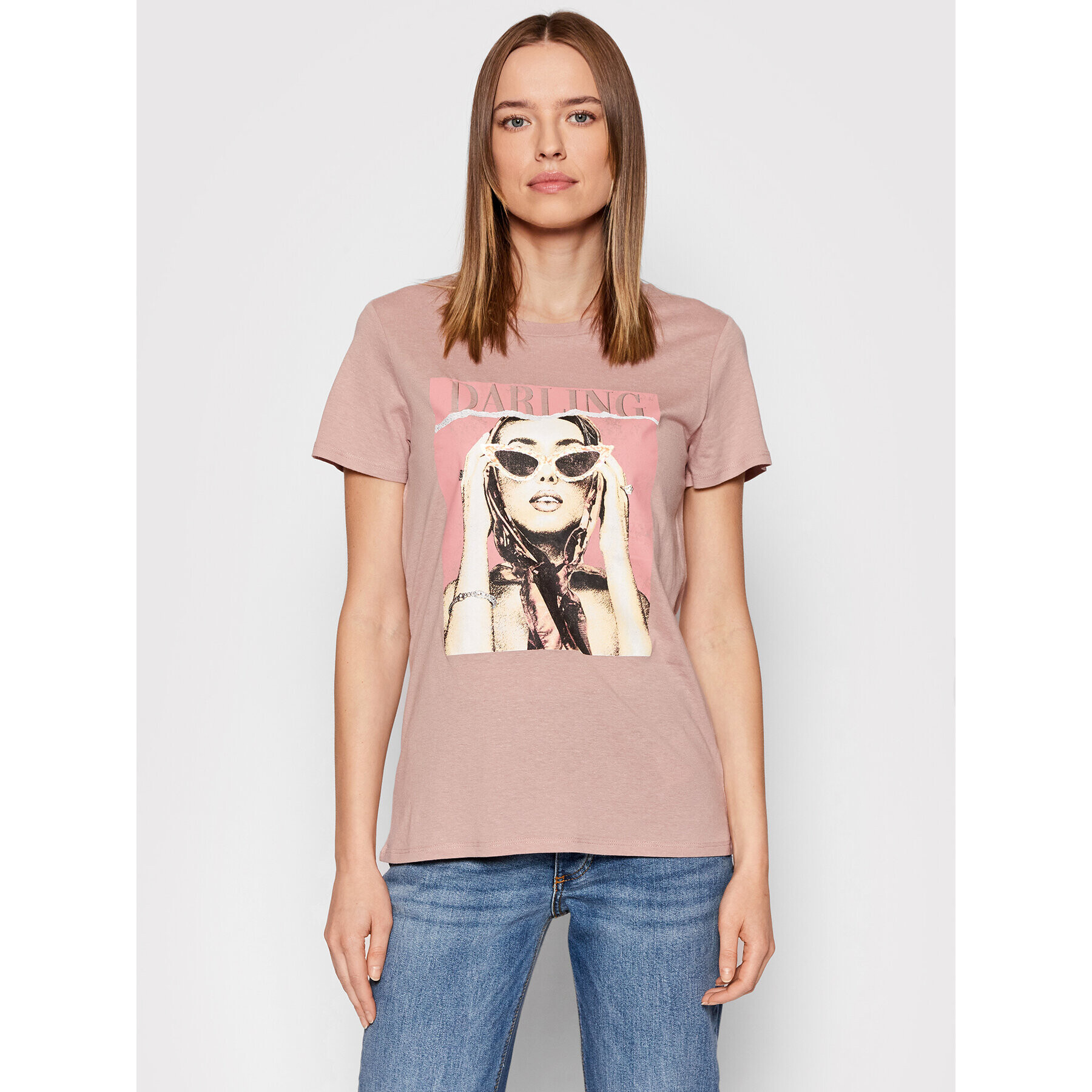 Guess Тишърт W2GI27 K9SN1 Розов Regular Fit - Pepit.bg