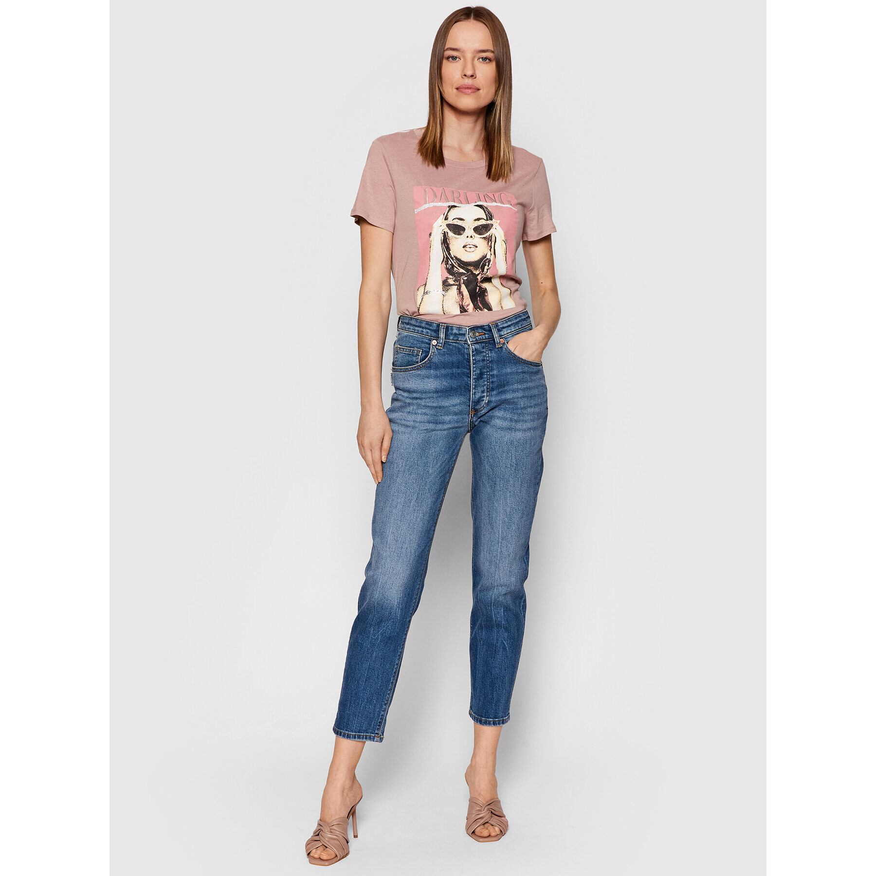 Guess Тишърт W2GI27 K9SN1 Розов Regular Fit - Pepit.bg