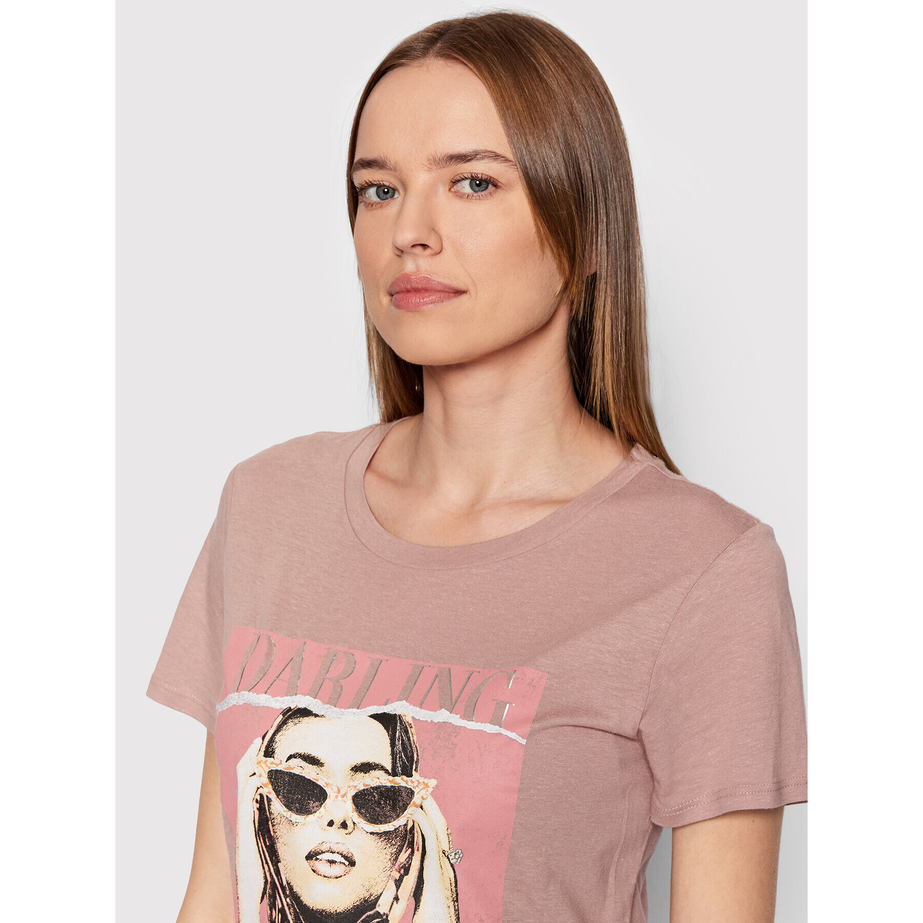 Guess Тишърт W2GI27 K9SN1 Розов Regular Fit - Pepit.bg