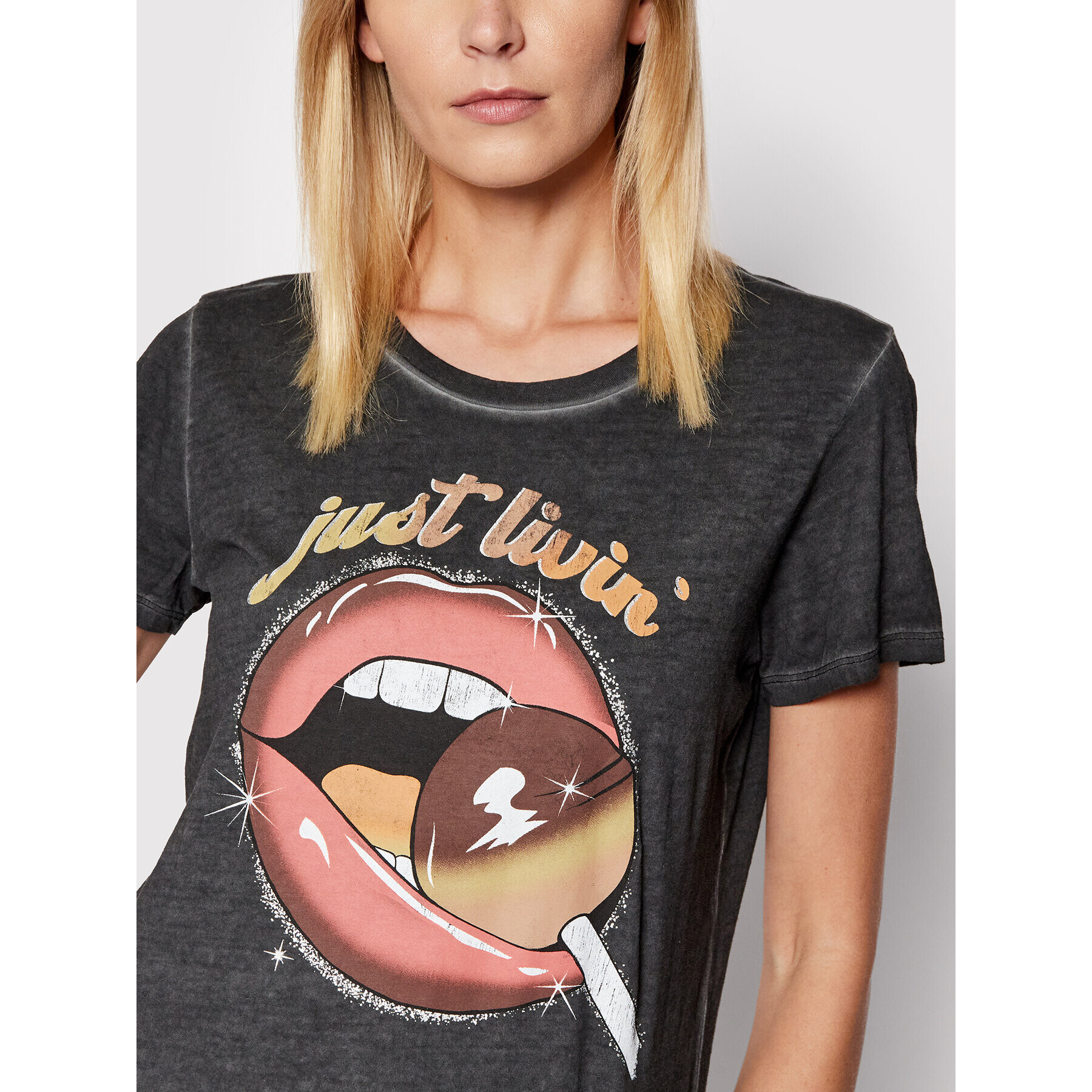 Guess Тишърт W2GI30 K9RM1 Сив Regular Fit - Pepit.bg