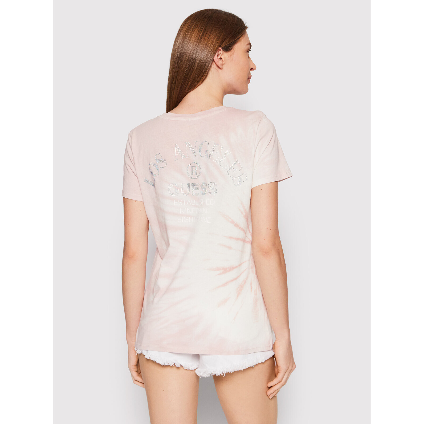 Guess Тишърт W2GI32 K9RM1 Розов Regular Fit - Pepit.bg