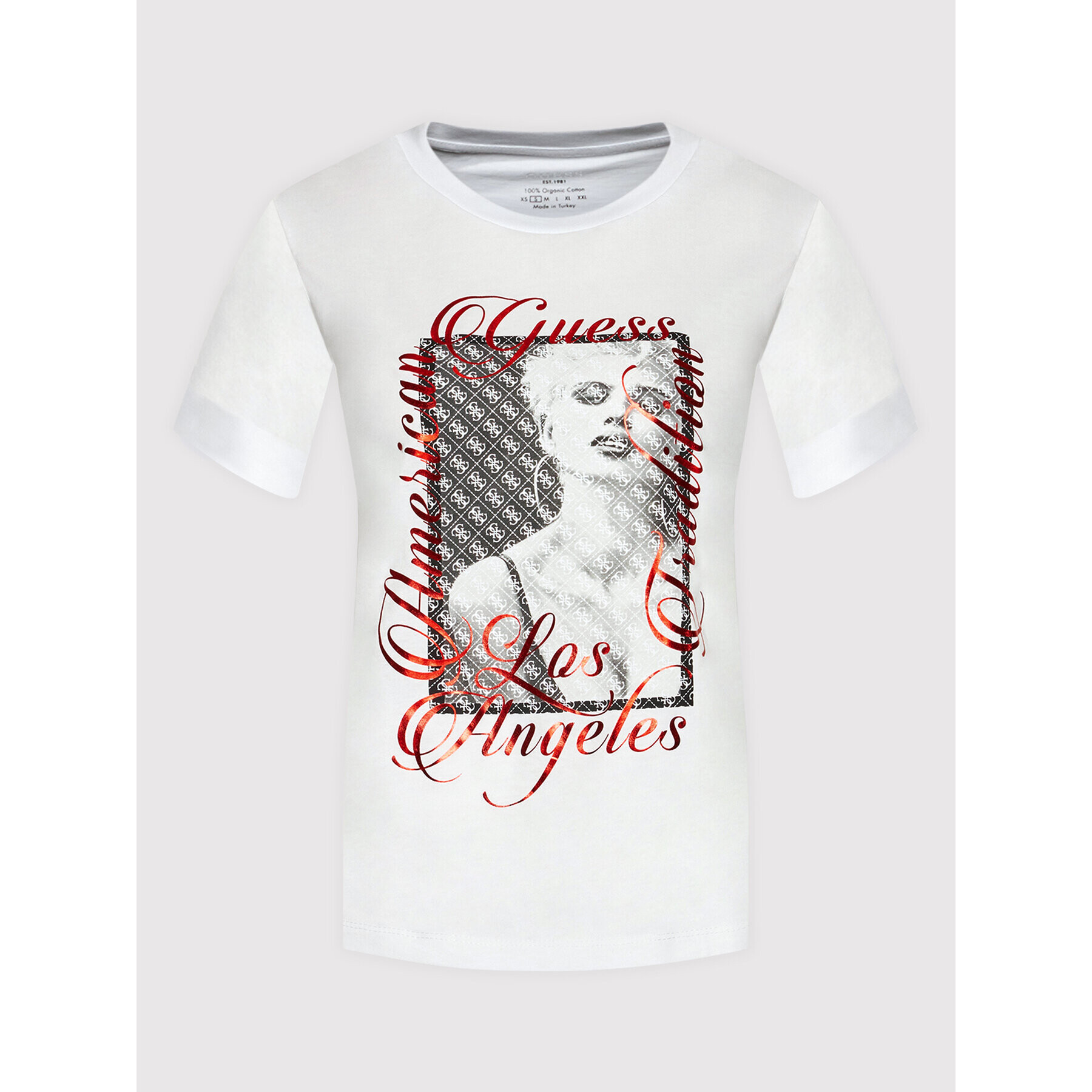 Guess Тишърт W2GI50 JA911 Бял Regular Fit - Pepit.bg