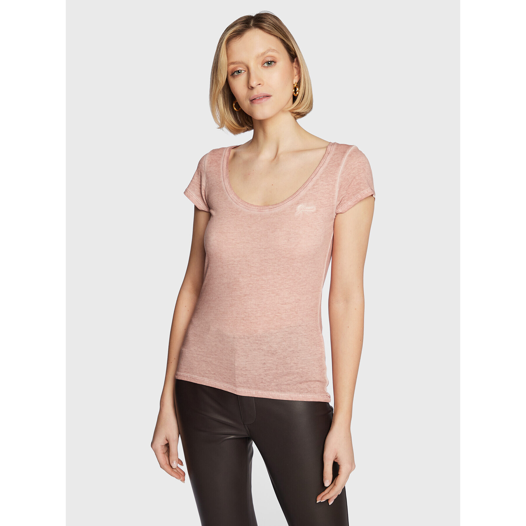Guess Тишърт W2GI52 K9SN1 Оранжев Regular Fit - Pepit.bg