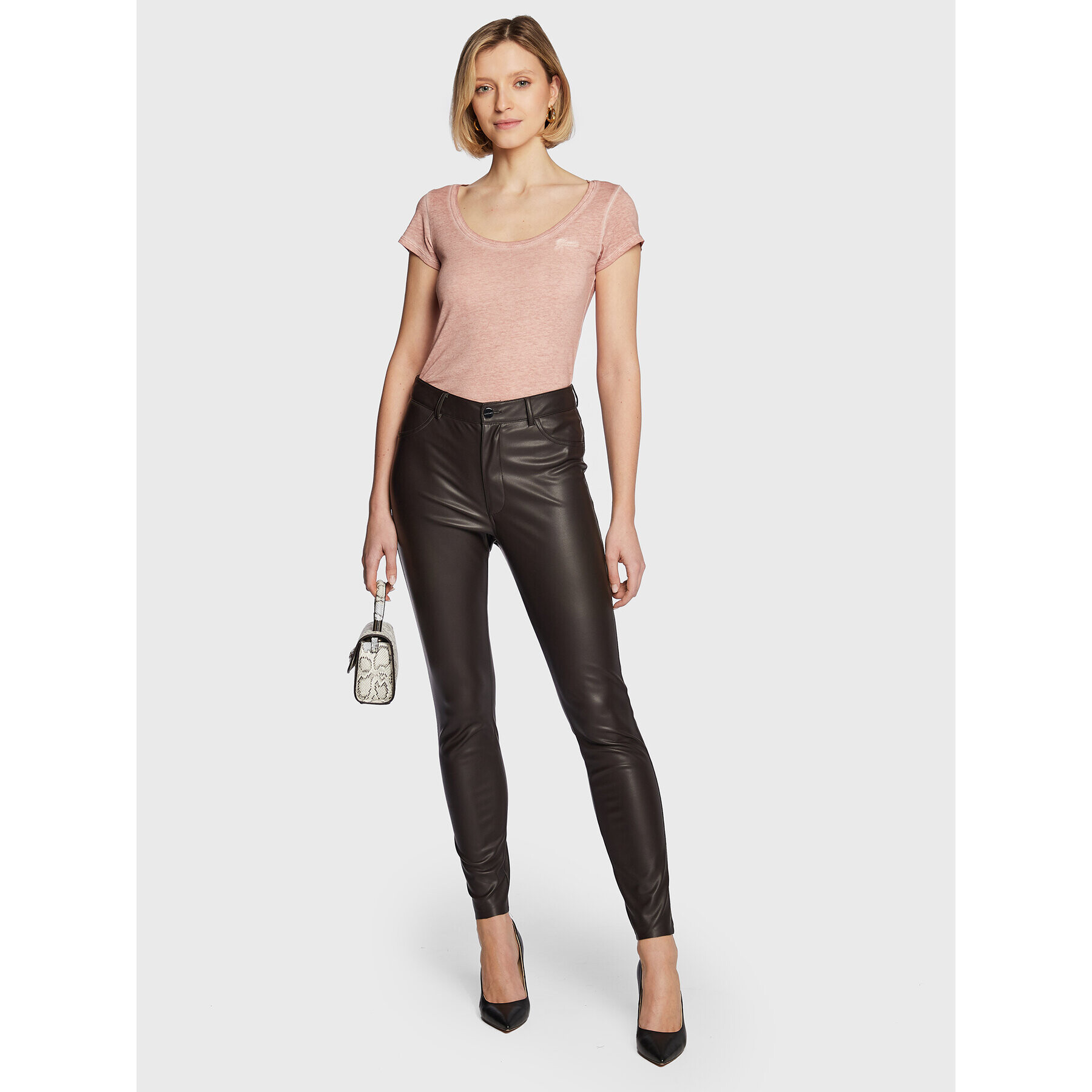 Guess Тишърт W2GI52 K9SN1 Оранжев Regular Fit - Pepit.bg