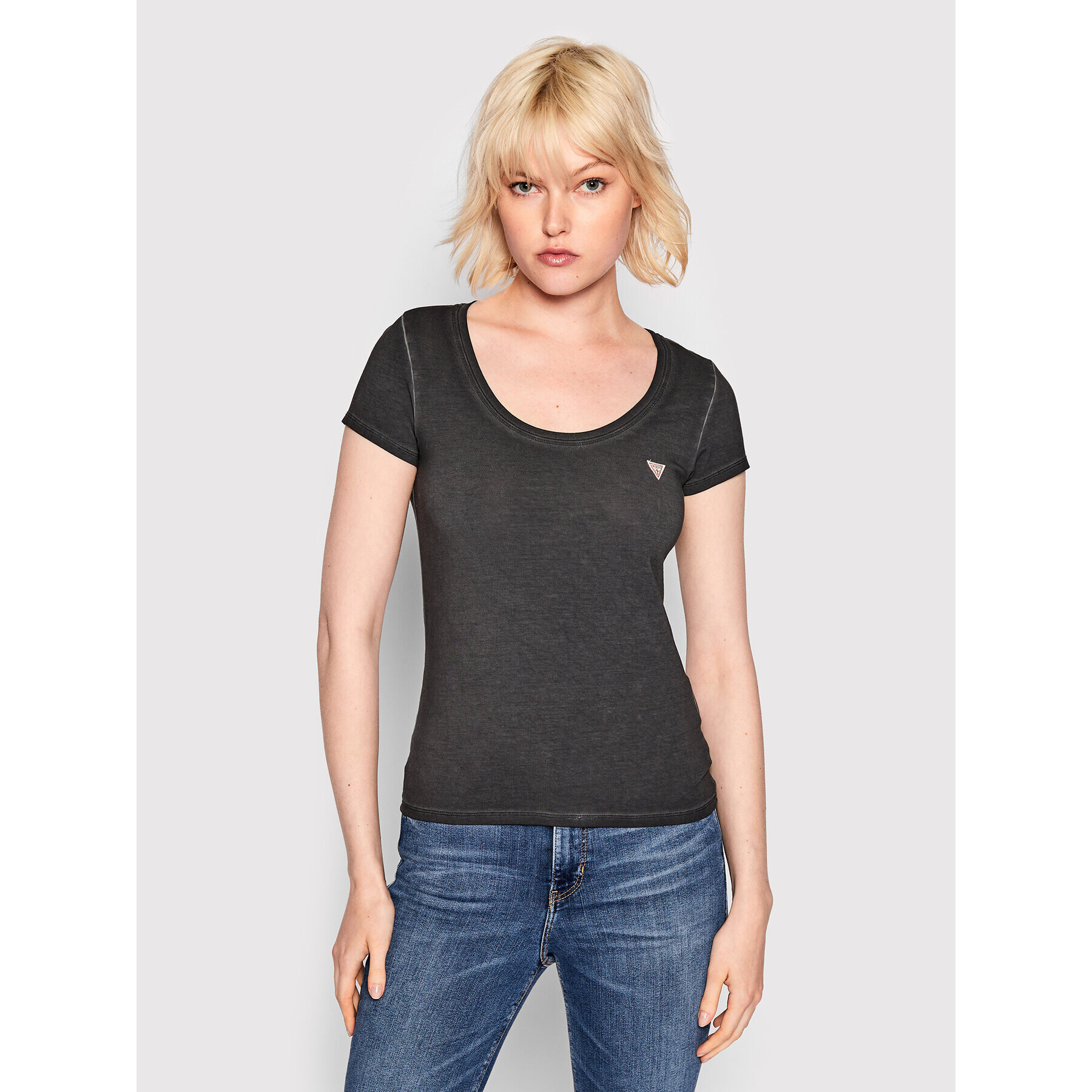 Guess Тишърт W2GI52 KA0Q1 Сив Slim Fit - Pepit.bg