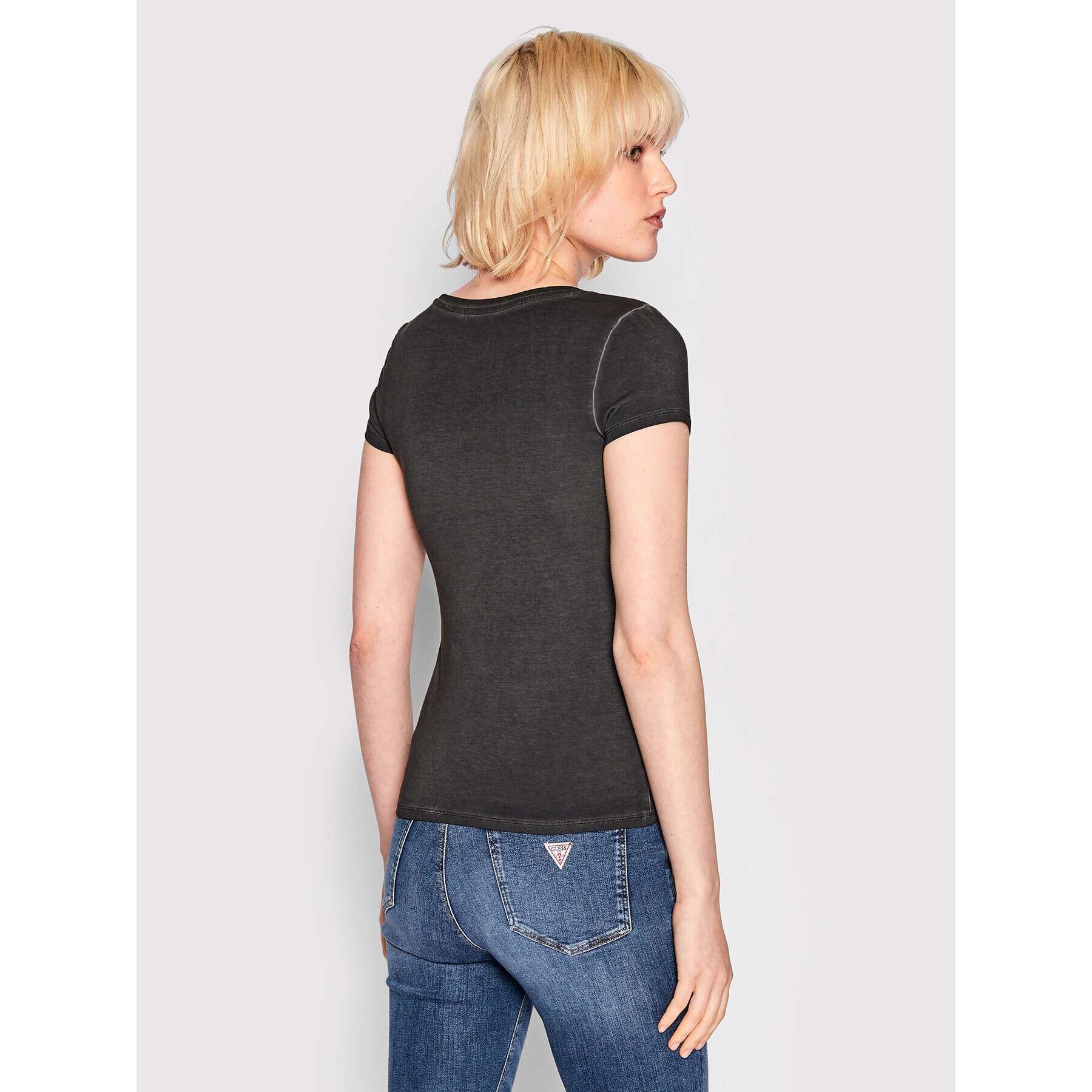 Guess Тишърт W2GI52 KA0Q1 Сив Slim Fit - Pepit.bg