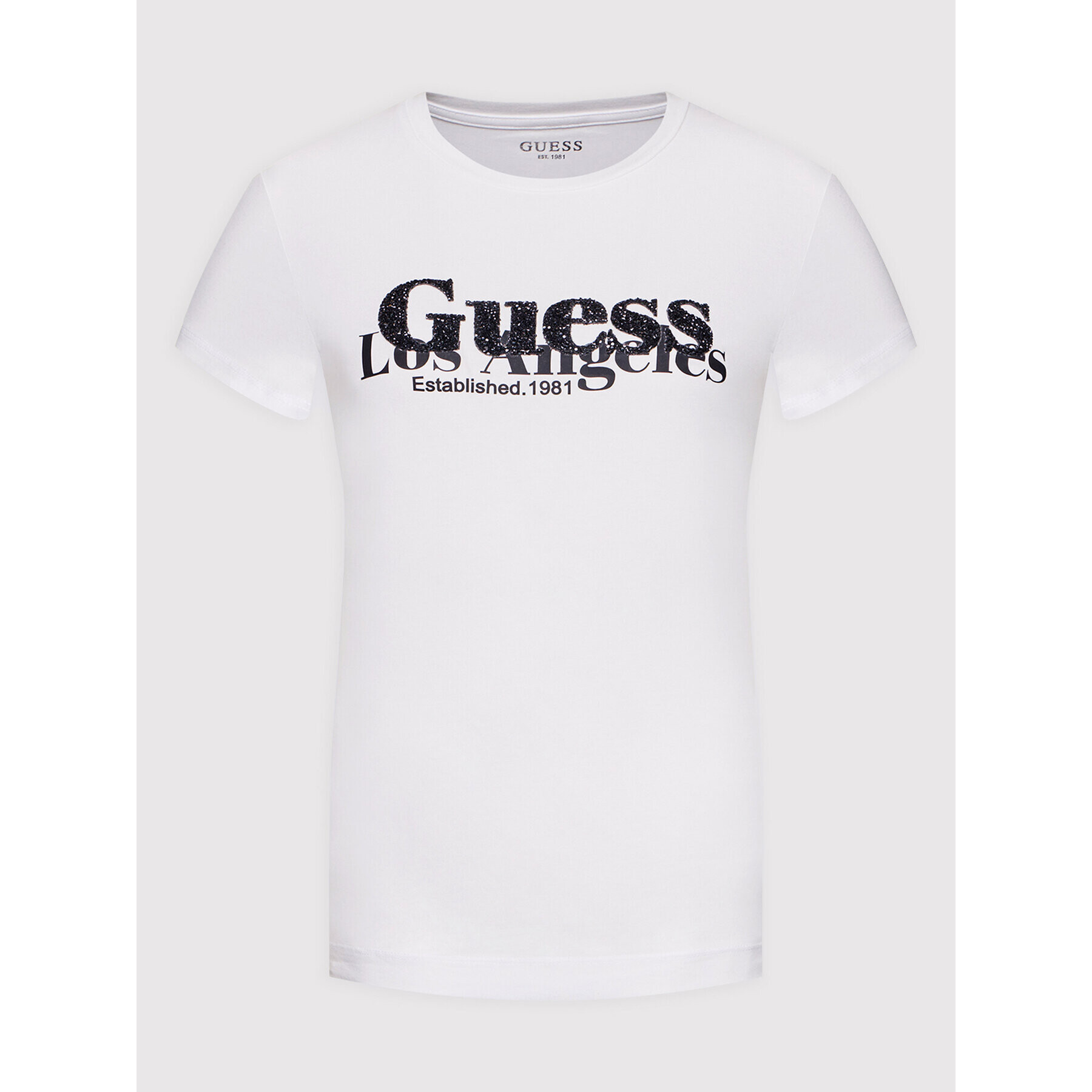 Guess Тишърт W2RI00 J1311 Бял Slim Fit - Pepit.bg