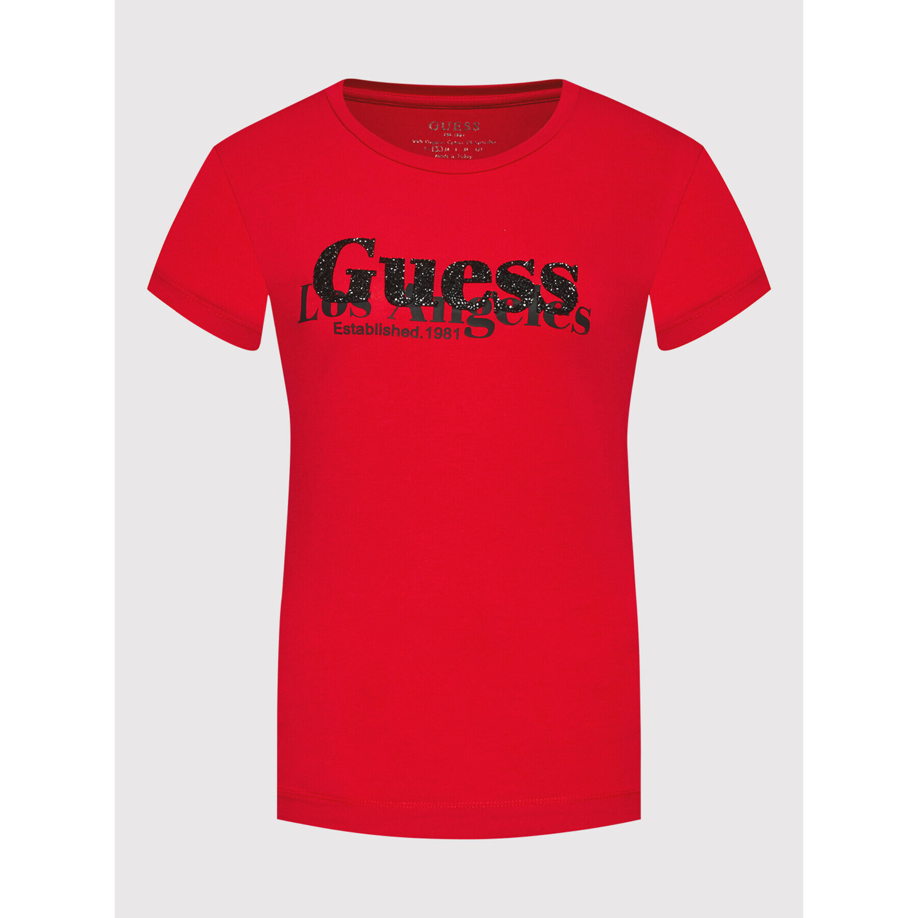 Guess Тишърт W2RI00 J1311 Червен Slim Fit - Pepit.bg