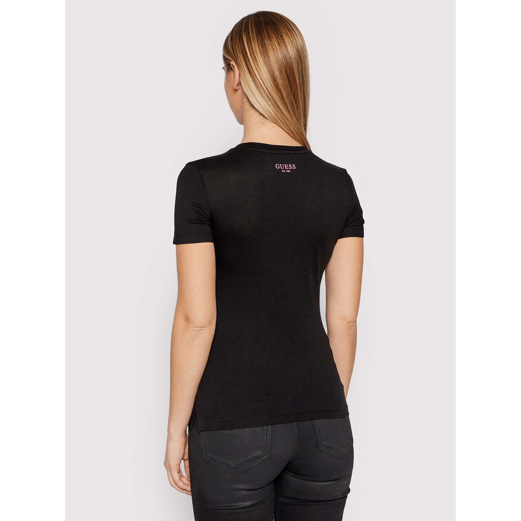 Guess Тишърт W2RI14 K9RV0 Черен Regular Fit - Pepit.bg