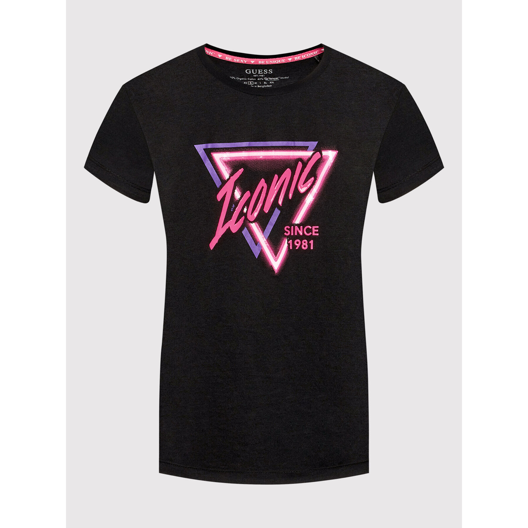 Guess Тишърт W2RI14 K9RV0 Черен Regular Fit - Pepit.bg