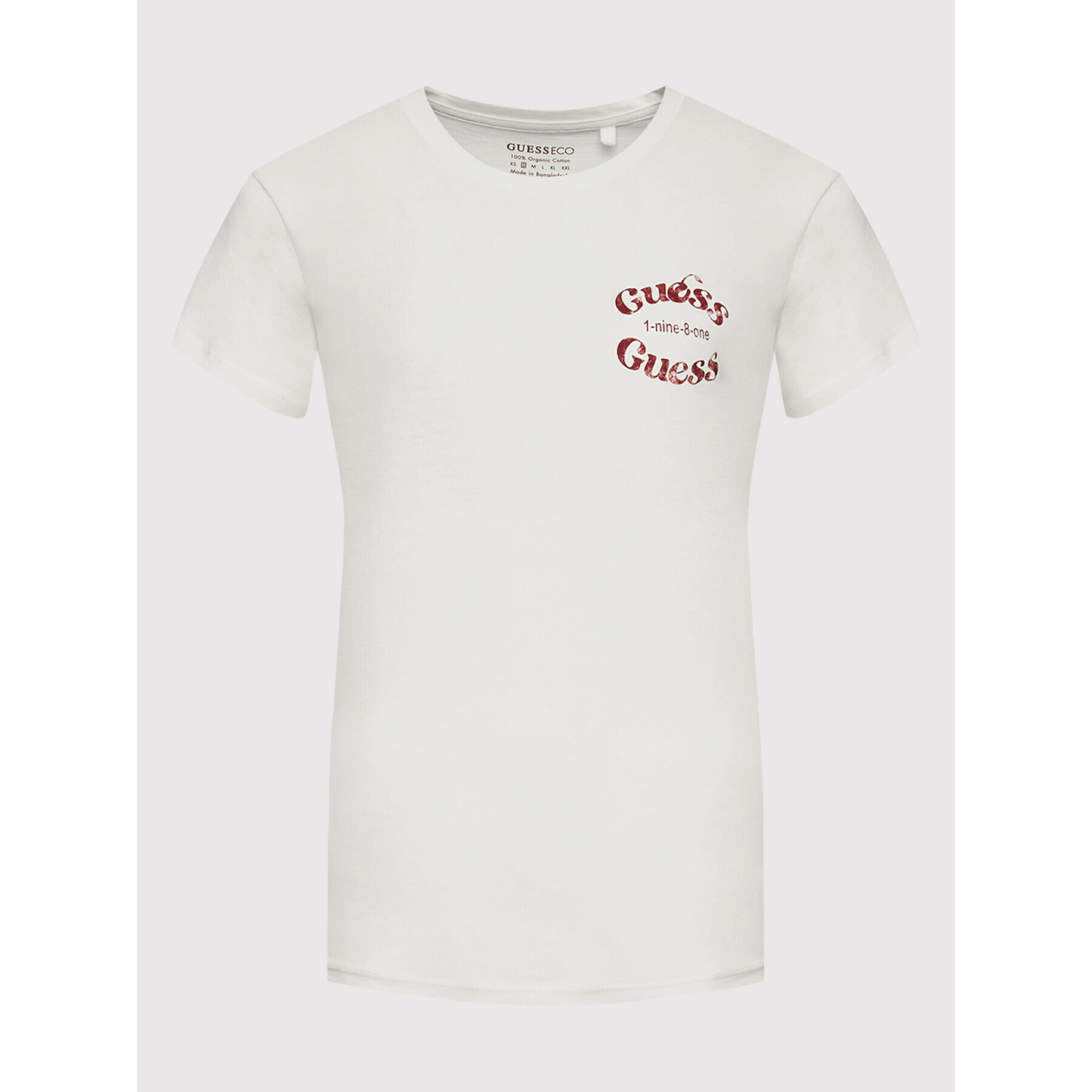 Guess Тишърт W2YI02 K9RM1 Бял Regular Fit - Pepit.bg
