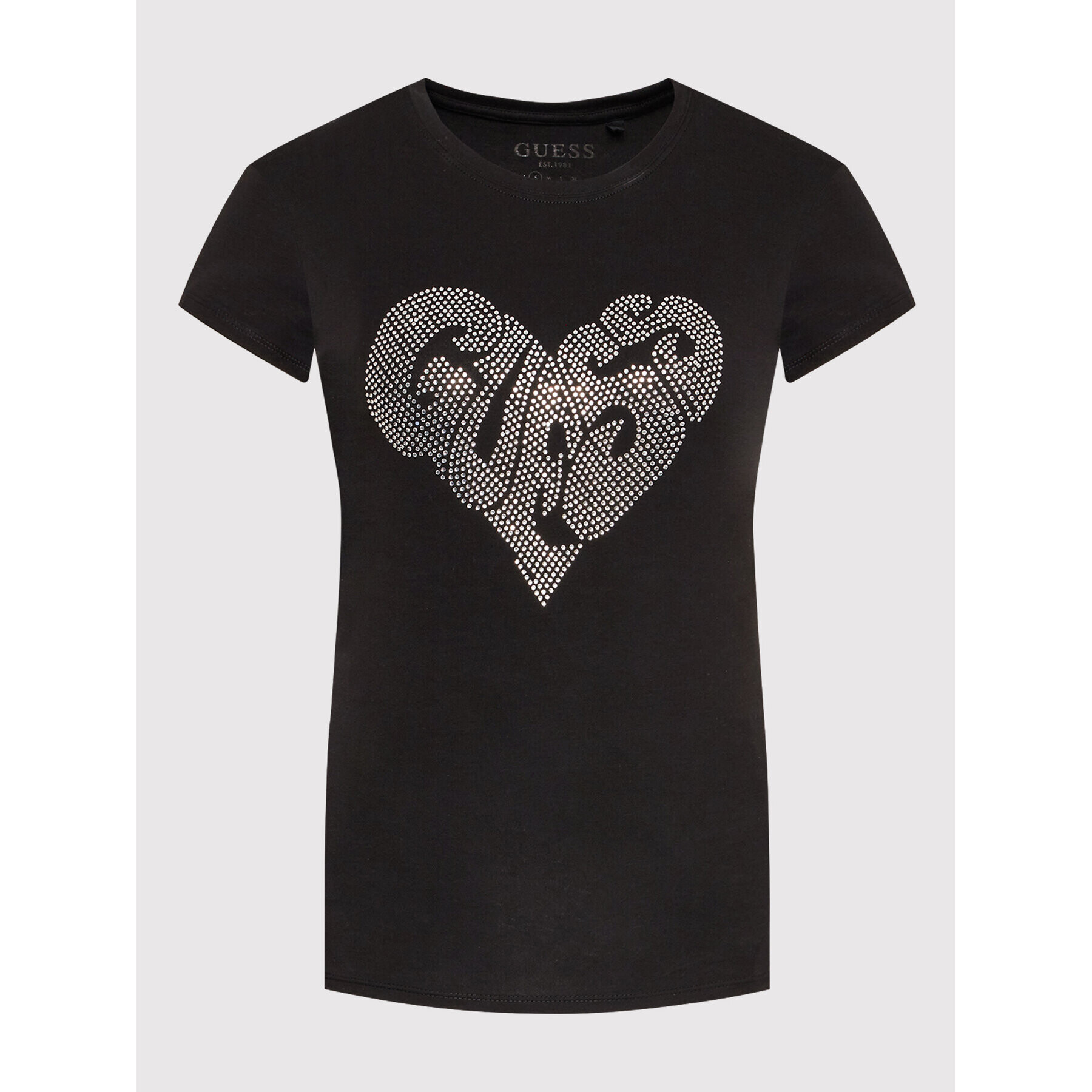 Guess Тишърт W2YI07 KA0Q1 Черен Slim Fit - Pepit.bg