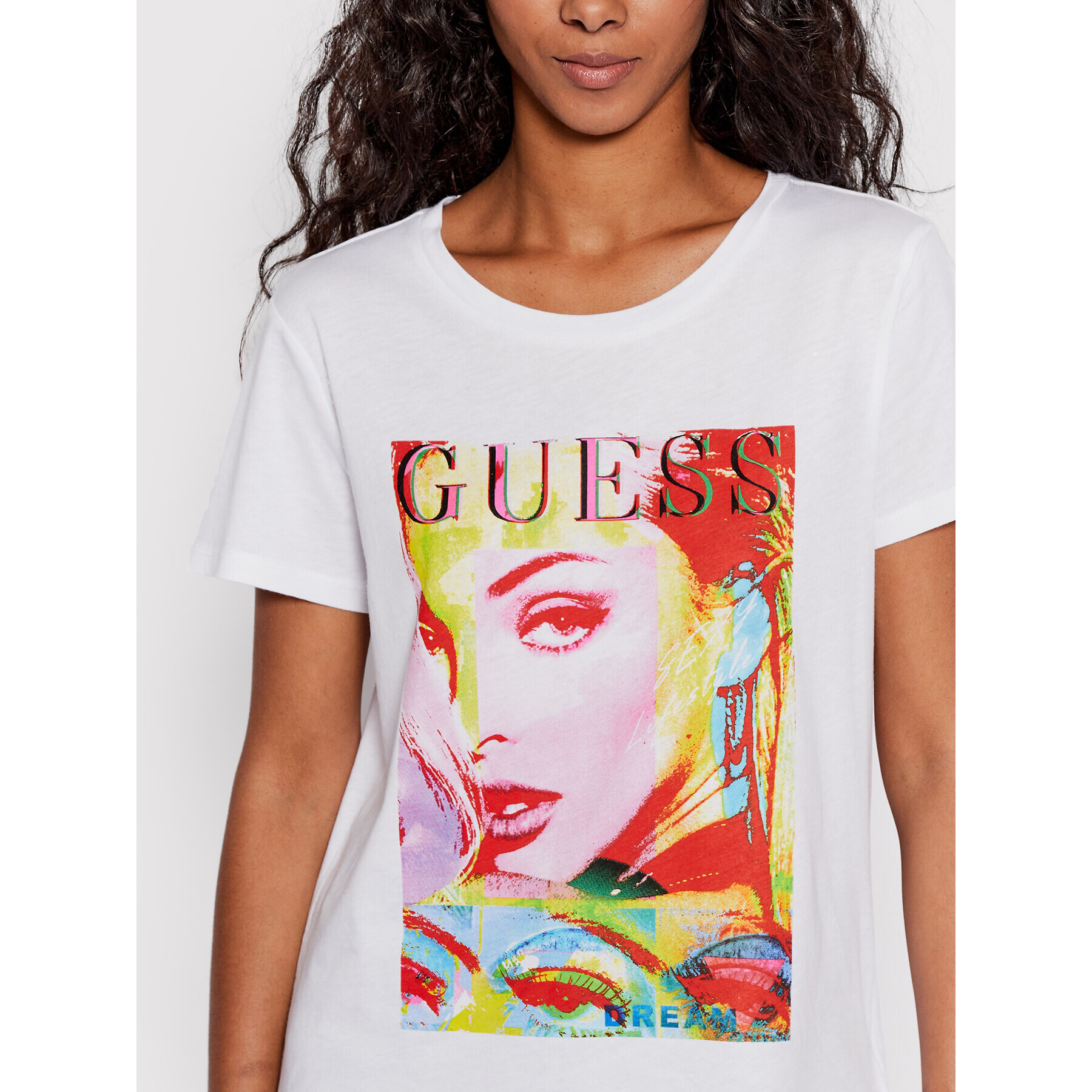 Guess Тишърт W2YI13 K9SN1 Бял Regular Fit - Pepit.bg
