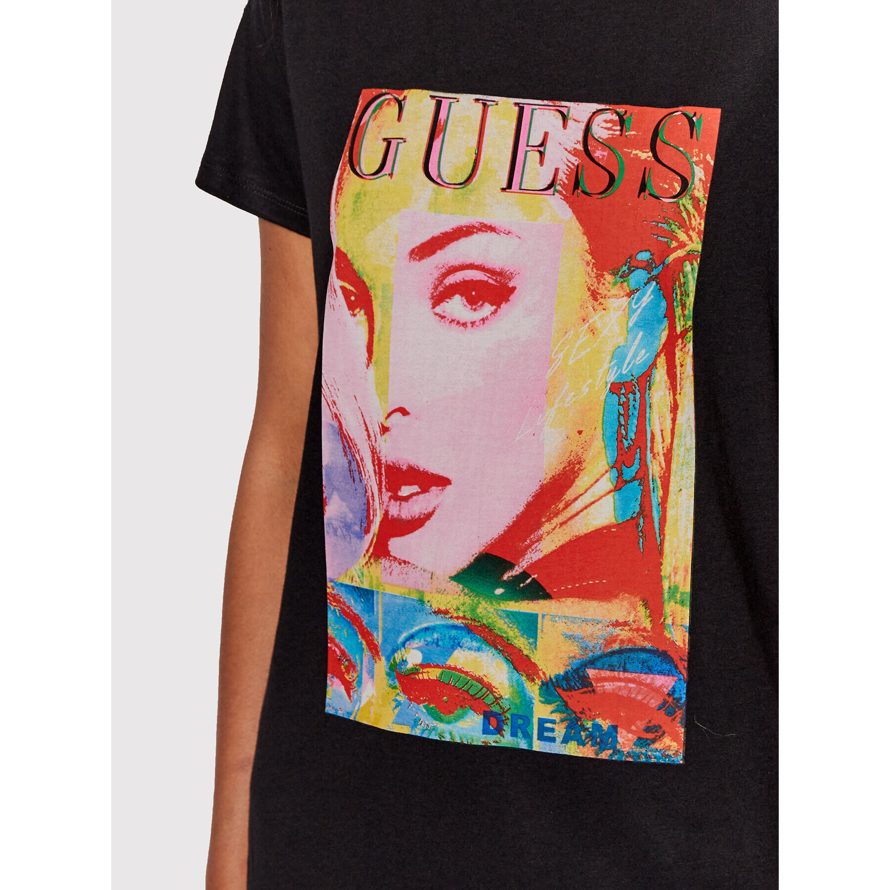 Guess Тишърт W2YI13 K9SN1 Черен Regular Fit - Pepit.bg