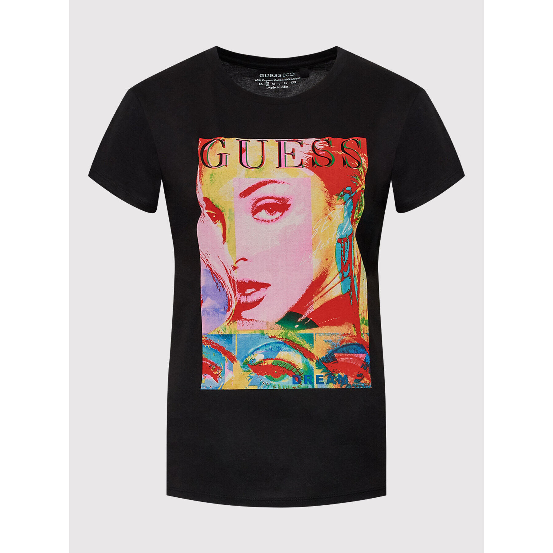 Guess Тишърт W2YI13 K9SN1 Черен Regular Fit - Pepit.bg