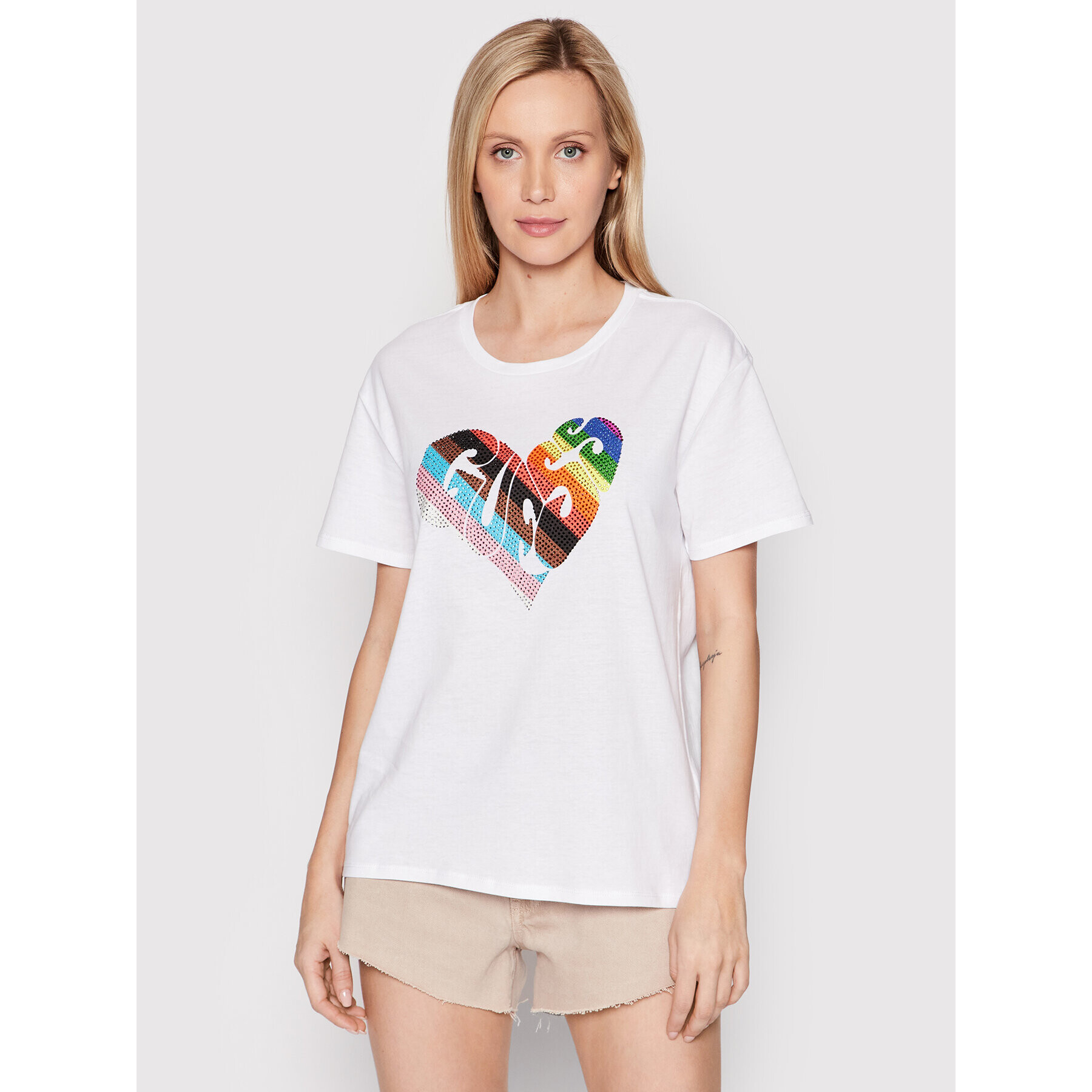 Guess Тишърт W2YI20 K9RM1 Бял Regular Fit - Pepit.bg