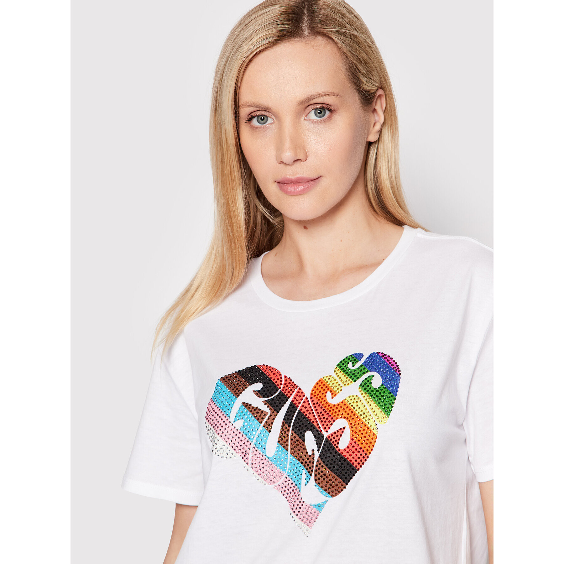 Guess Тишърт W2YI20 K9RM1 Бял Regular Fit - Pepit.bg