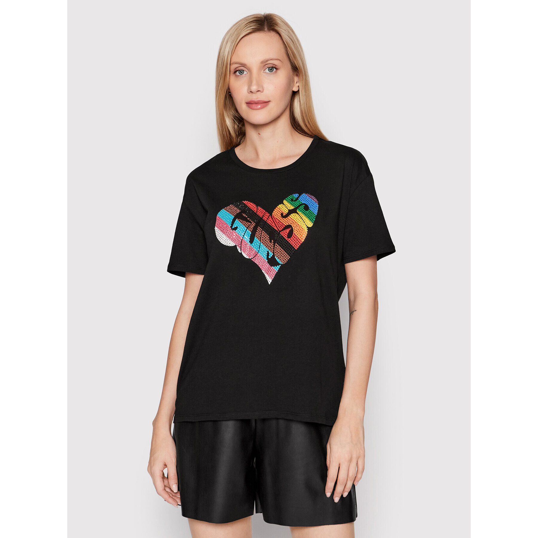 Guess Тишърт W2YI20 K9RM1 Черен Regular Fit - Pepit.bg
