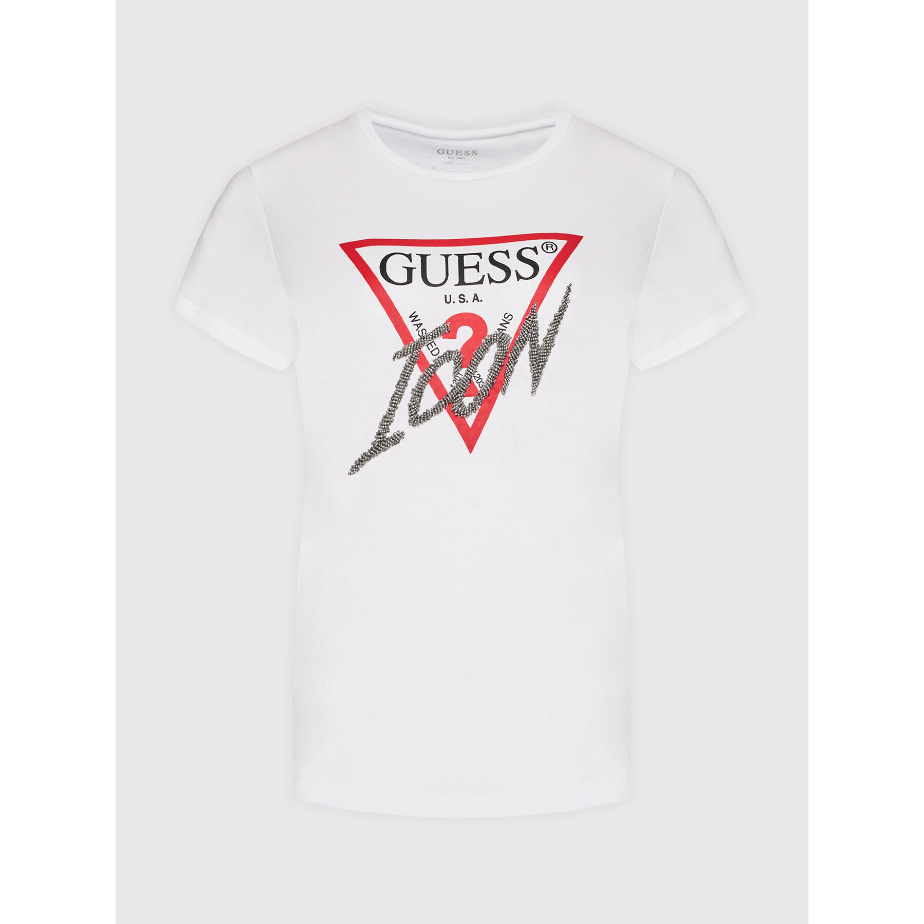 Guess Тишърт W2YI26 I3Z11 Бял Regular Fit - Pepit.bg