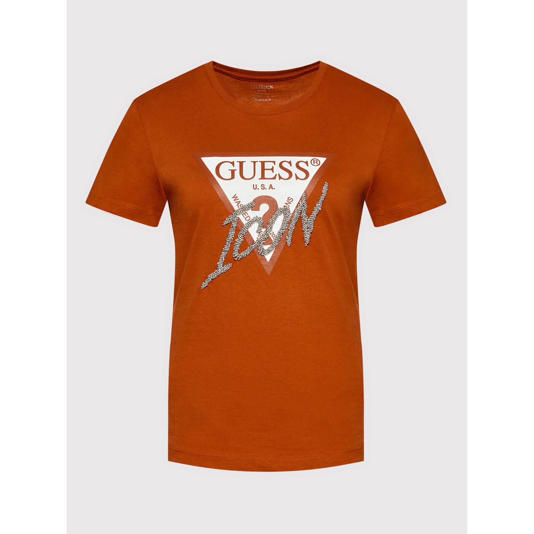 Guess Тишърт W2YI26 I3Z11 Червен Regular Fit - Pepit.bg