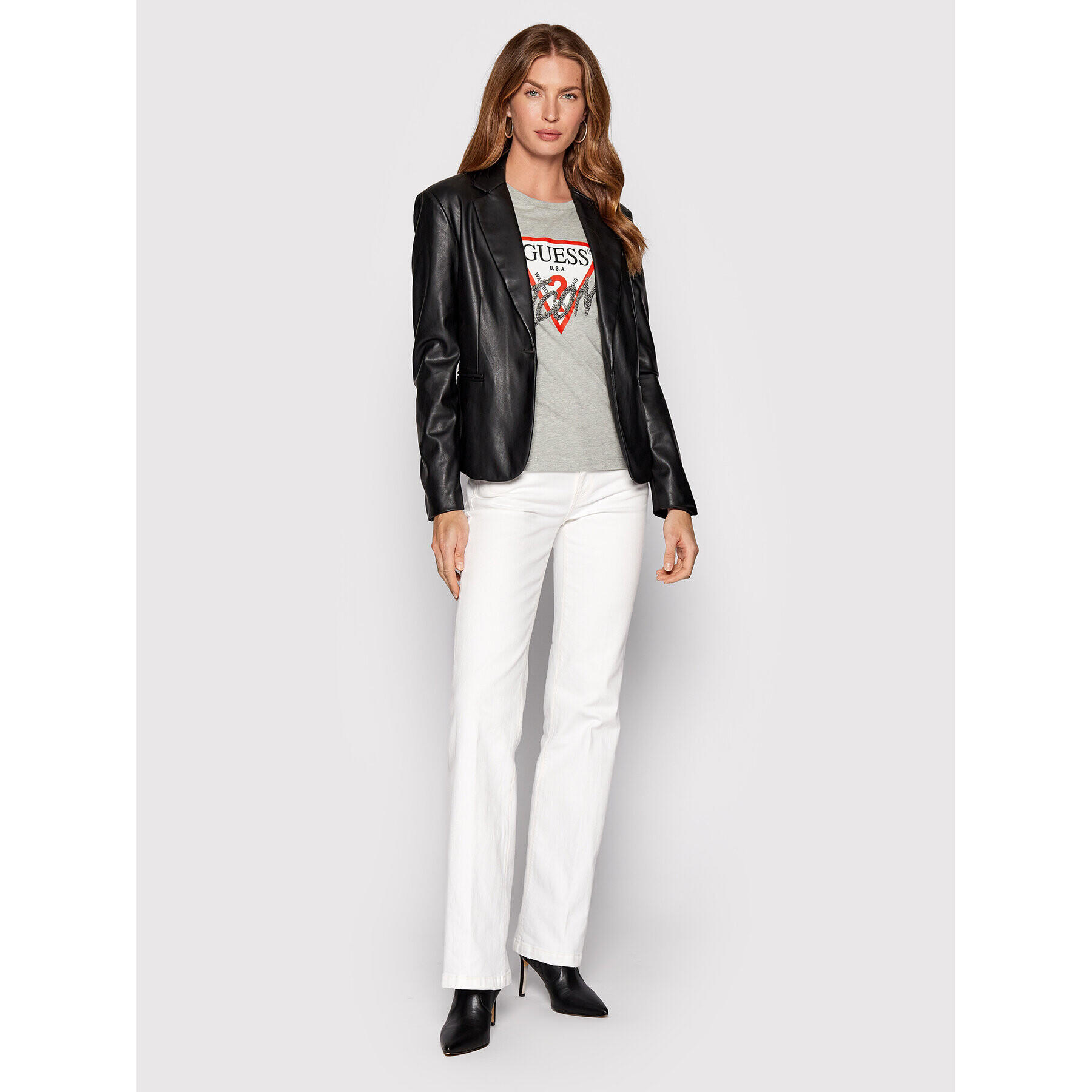 Guess Тишърт W2YI26 I3Z11 Сив Regular Fit - Pepit.bg