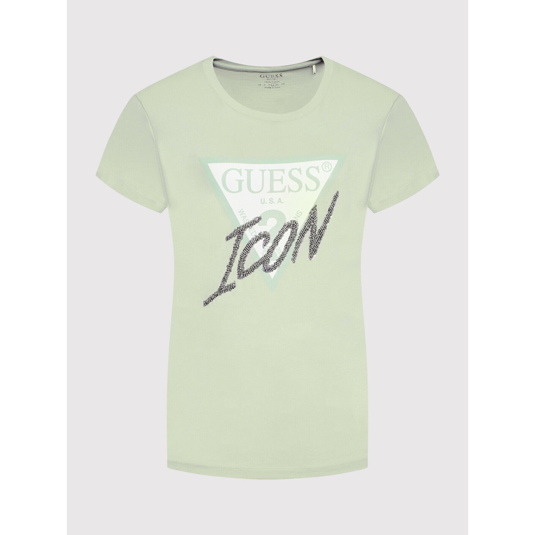 Guess Тишърт W2YI26 I3Z11 Зелен Regular Fit - Pepit.bg
