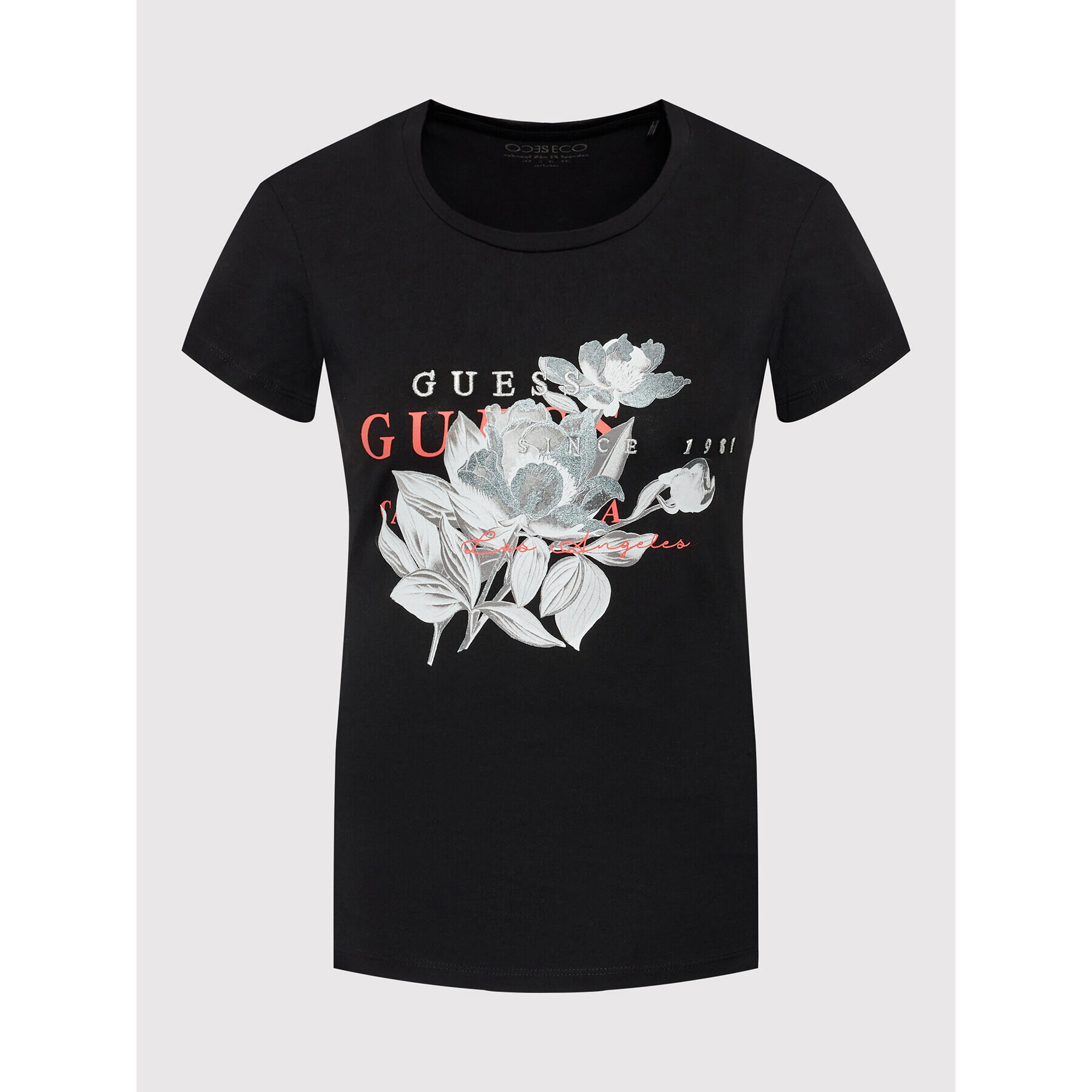 Guess Тишърт W2YI35 J1311 Черен Slim Fit - Pepit.bg