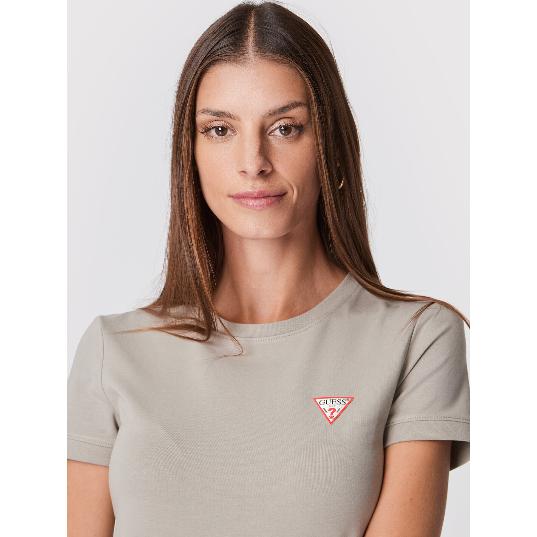 Guess Тишърт W2YI44 J1311 Сив Slim Fit - Pepit.bg