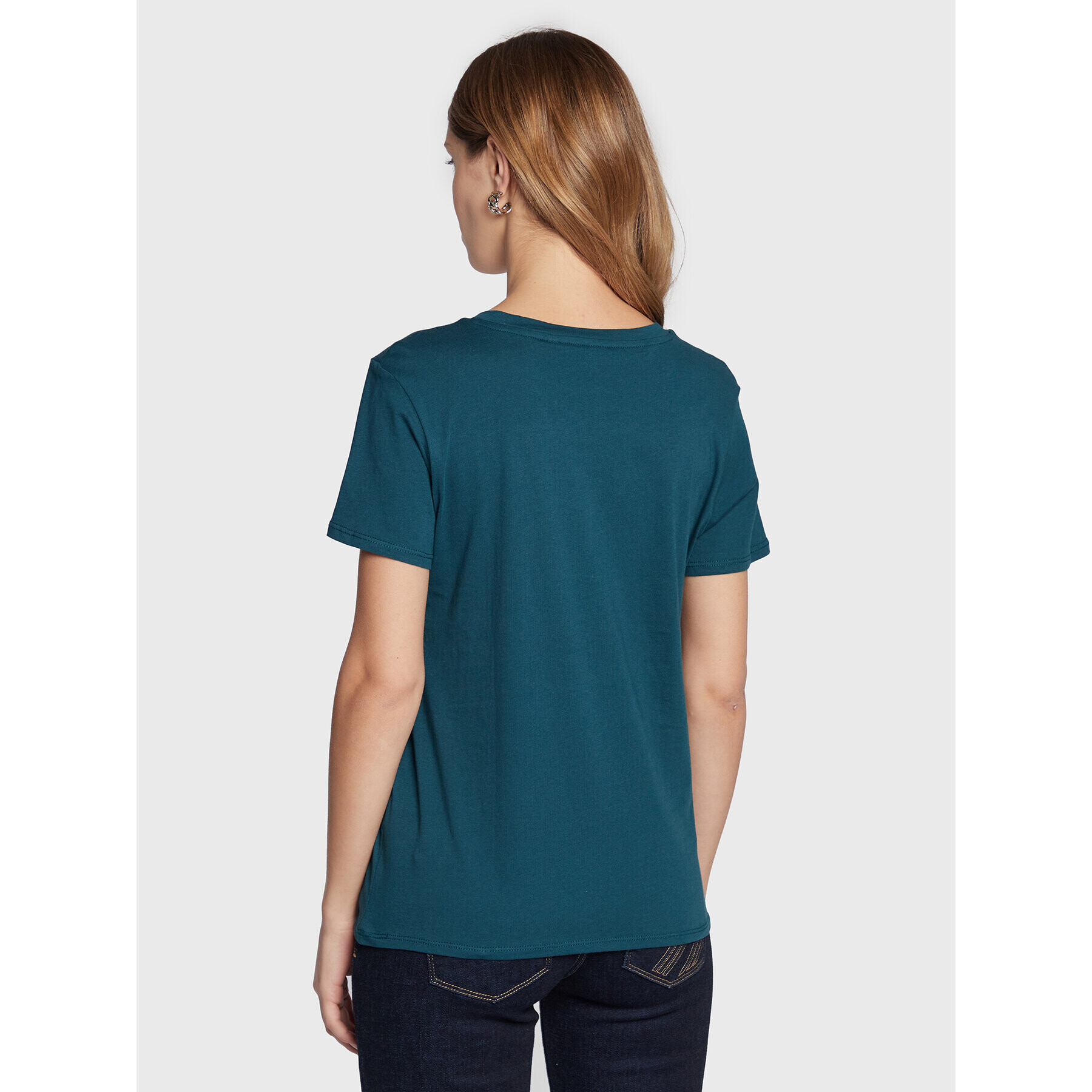 Guess Тишърт W3RI01 K9RM1 Зелен Regular Fit - Pepit.bg