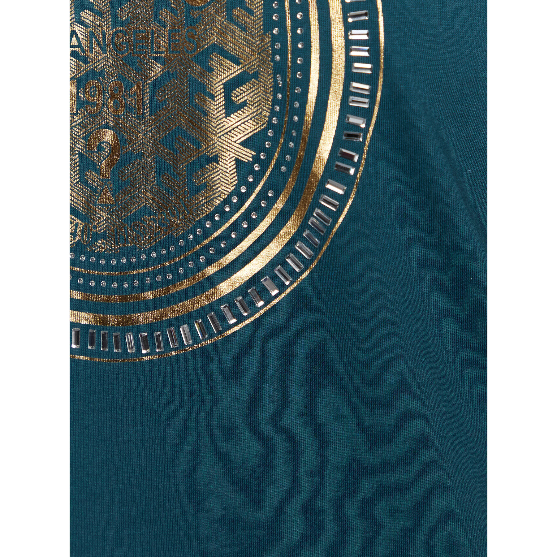 Guess Тишърт W3RI01 K9RM1 Зелен Regular Fit - Pepit.bg