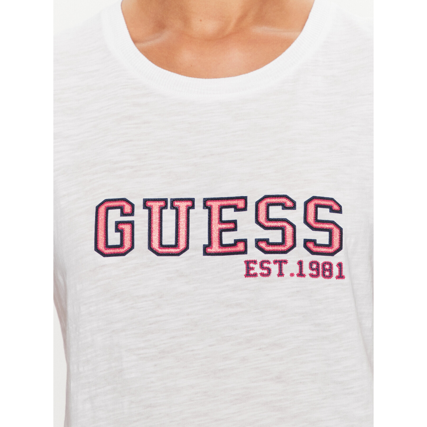 Guess Тишърт W3YI35 K8G01 Бял Regular Fit - Pepit.bg